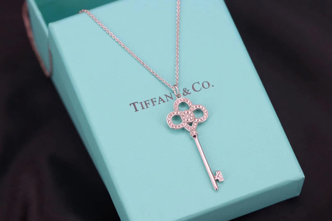 Tiffany & Co. Tiffany&Co.心冠钥匙项链 纯银