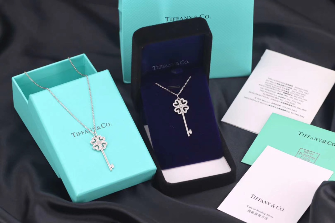 Tiffany & Co. Tiffany&Co.四叶草钥匙项链 纯银