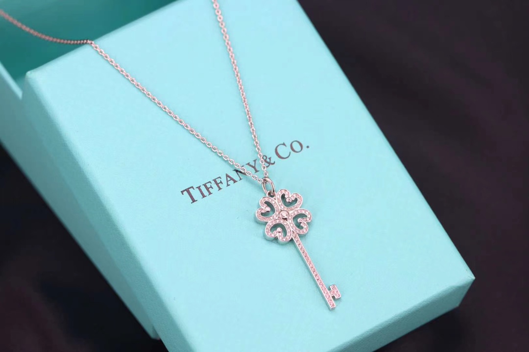 Tiffany & Co. Tiffany&Co.四叶草钥匙项链 纯银