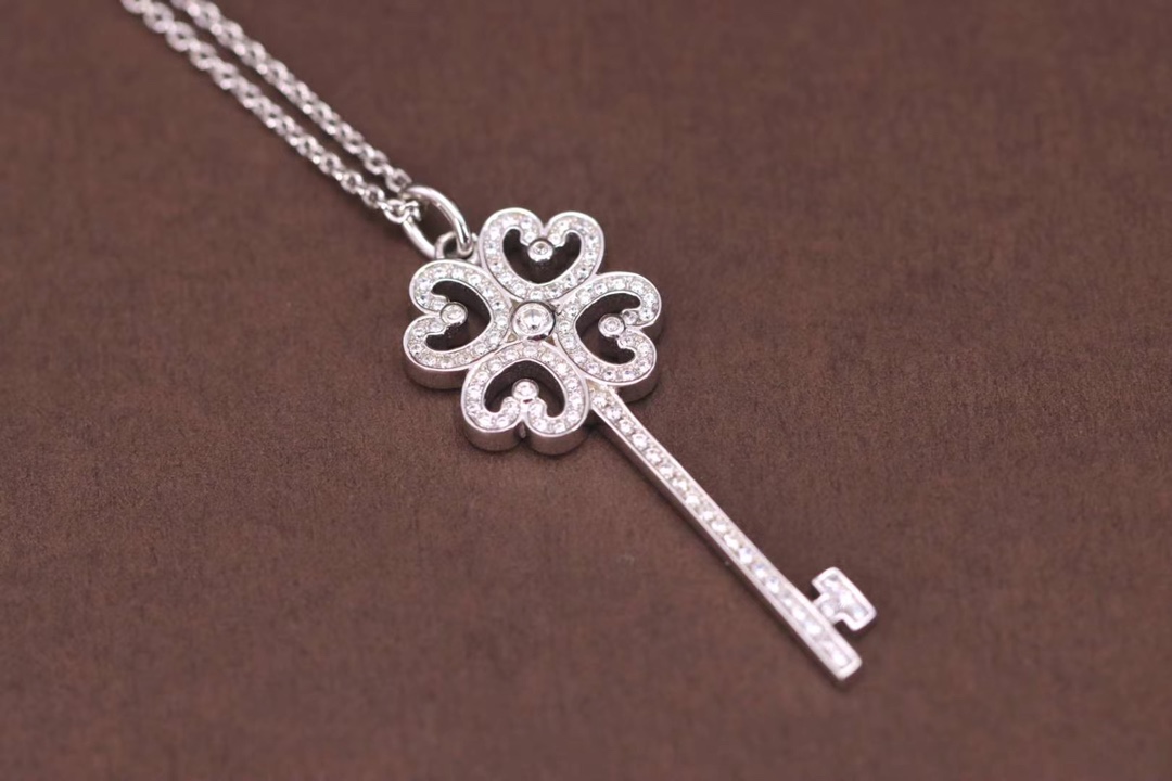 Tiffany & Co. Tiffany&Co.四叶草钥匙项链 纯银