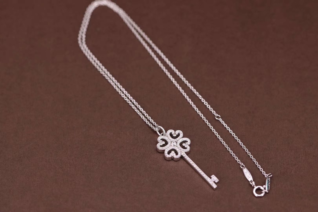 Tiffany & Co. Tiffany&Co.四叶草钥匙项链 纯银