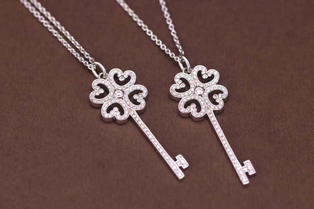 Tiffany & Co. Tiffany&Co.四叶草钥匙项链 纯银