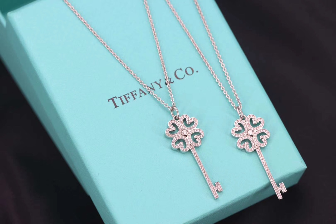 Tiffany & Co. Tiffany&Co.四叶草钥匙项链 纯银