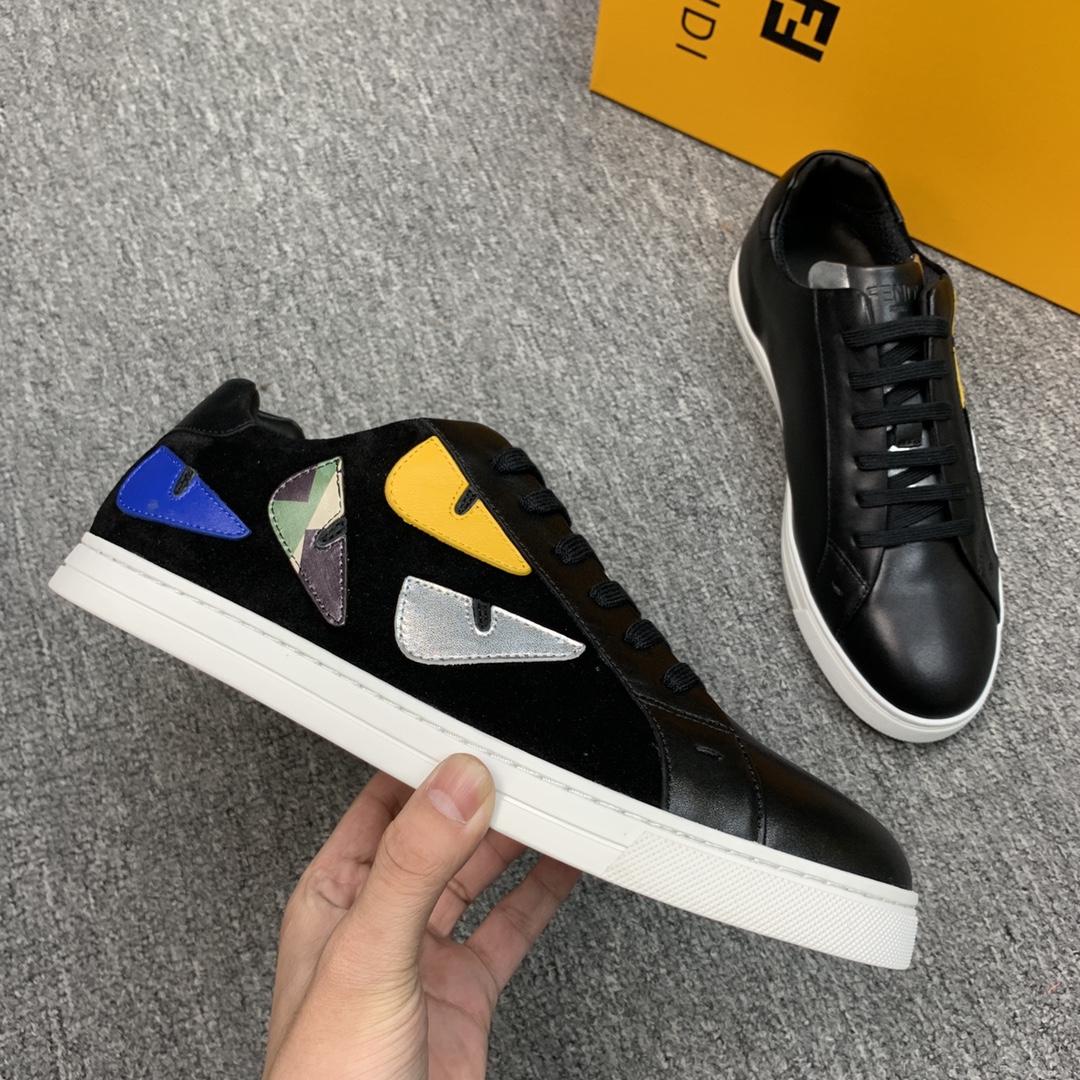 Fendi Style Leather Men's Shoes style reference detail image 4 from source 781822