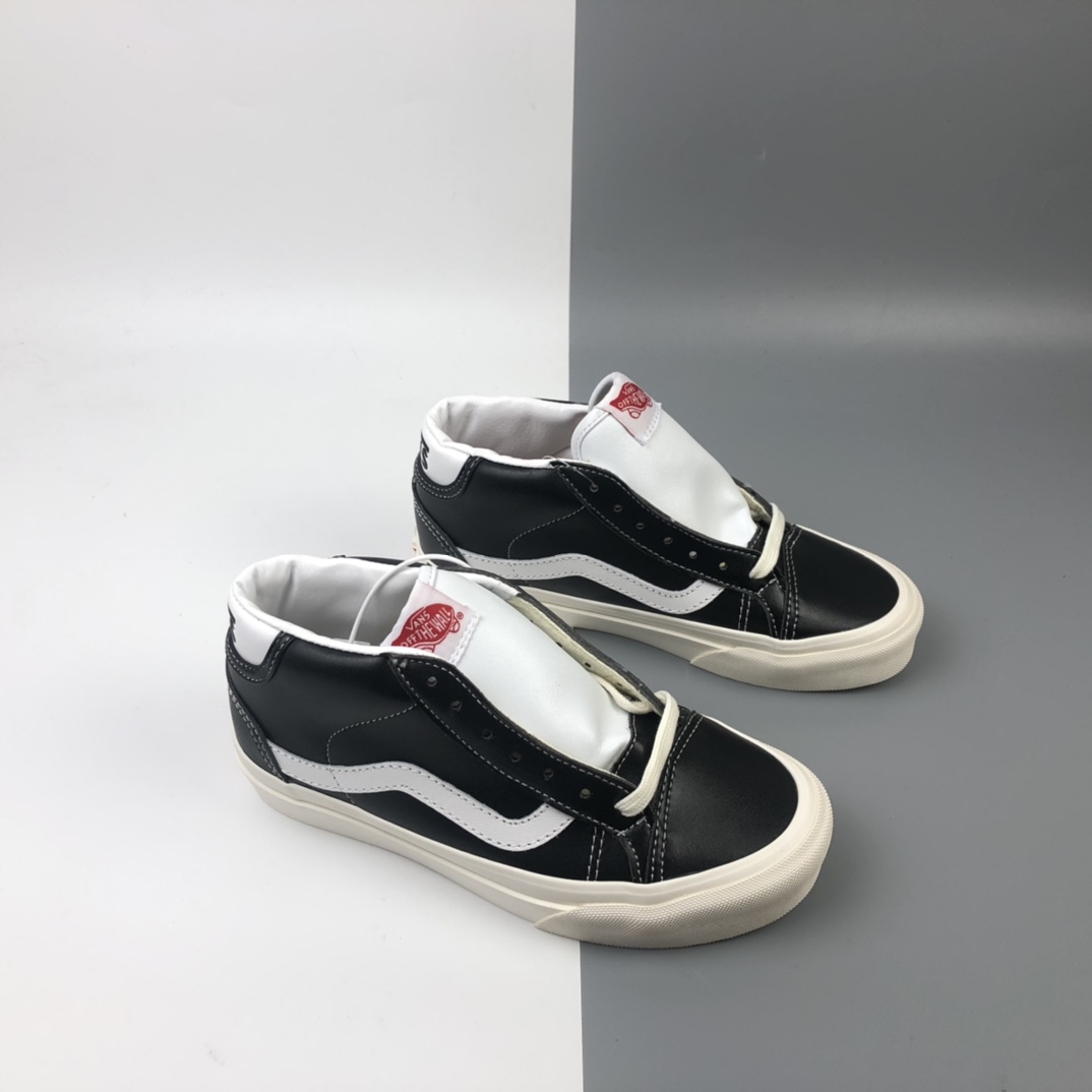 160 Vans Vault OG Mid Skool 高端支线小牛皮中邦休闲板鞋 VN0A4BTR50B