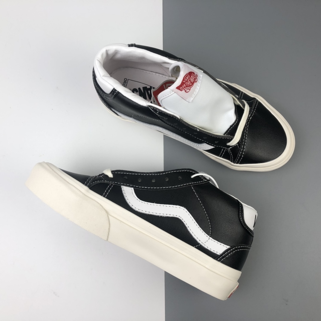 160 Vans Vault OG Mid Skool 高端支线小牛皮中邦休闲板鞋 VN0A4BTR50B