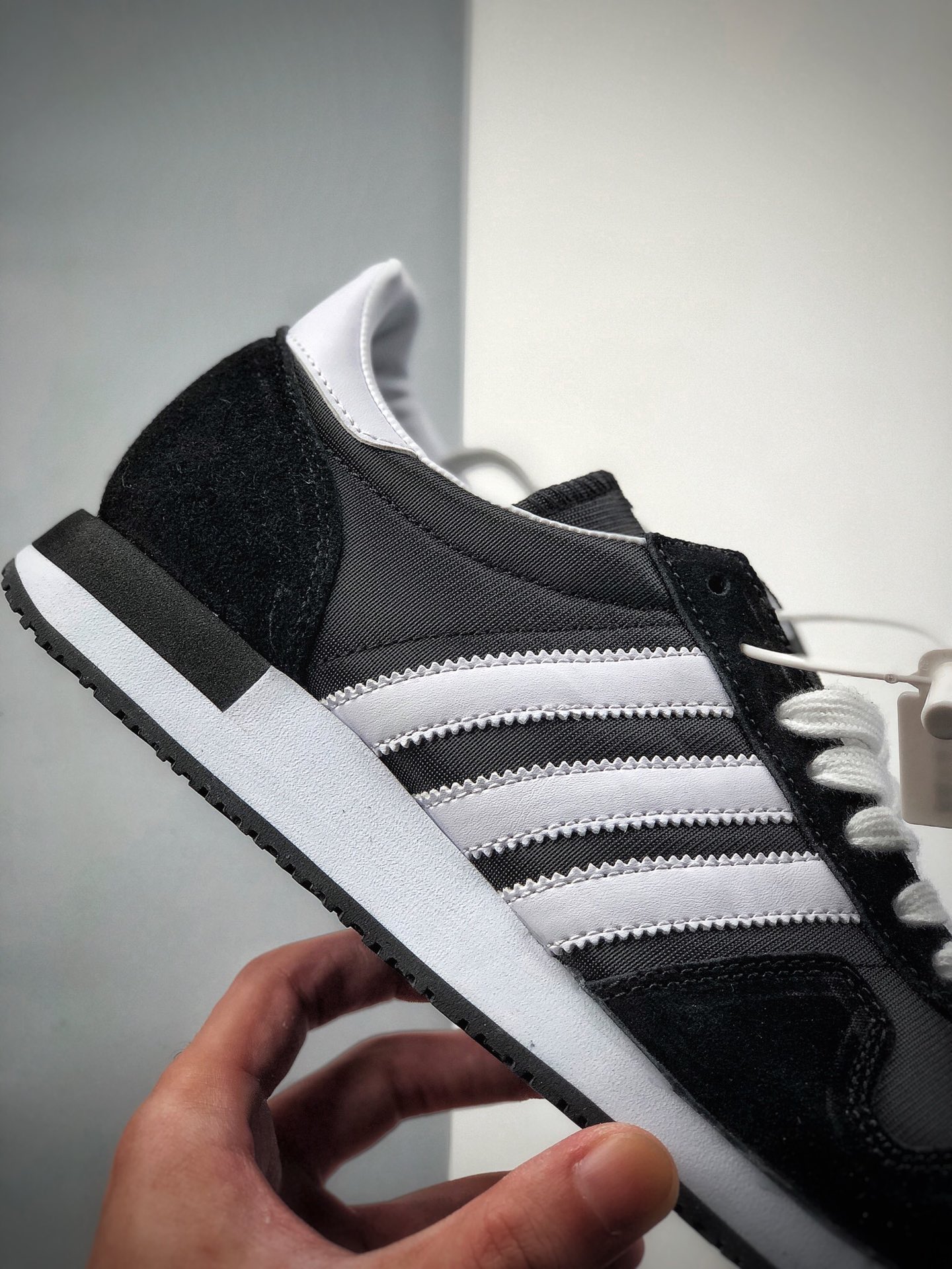 150  ADIDAS 阿迪达斯 三叶草 USA 84 复古鸳鸯双色鞋FW3277