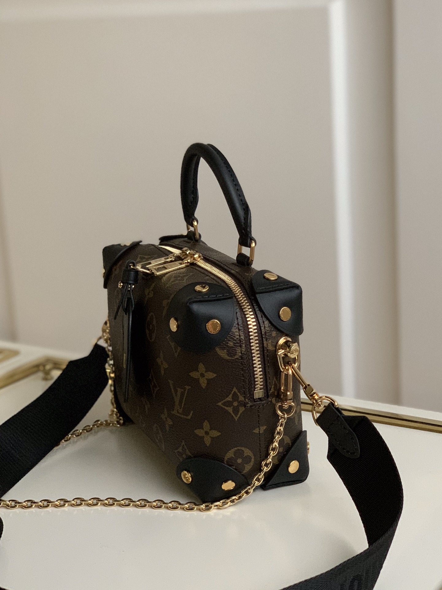 Louis Vuitton LV Petite Malle Souple 盒子包 M45571黑色