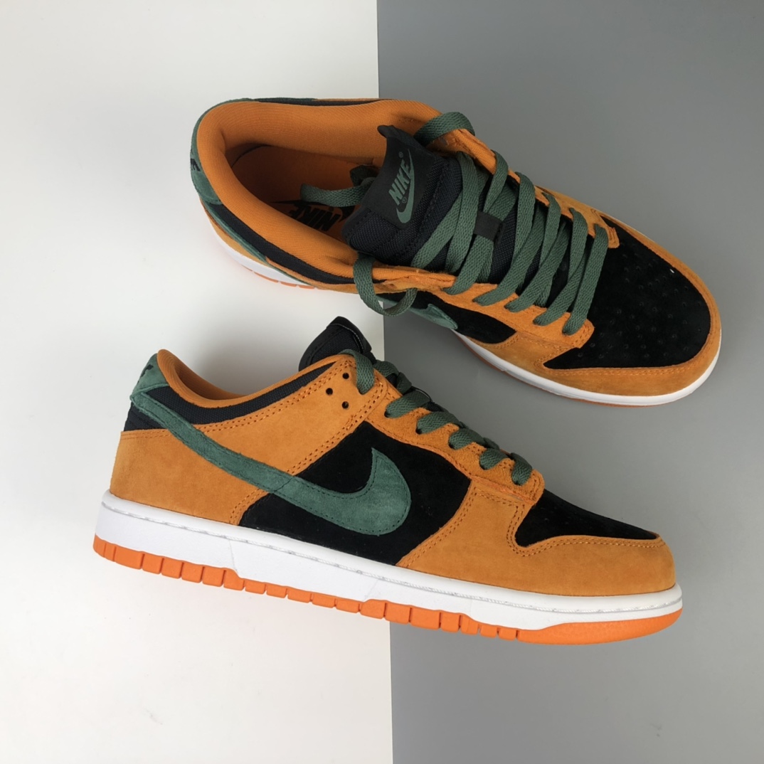 290 Nike SB Dunk Low SP ”Ceramic” 扣篮系列“胡萝卜黄黑”低帮休闲运动滑板板鞋 DA1469-001