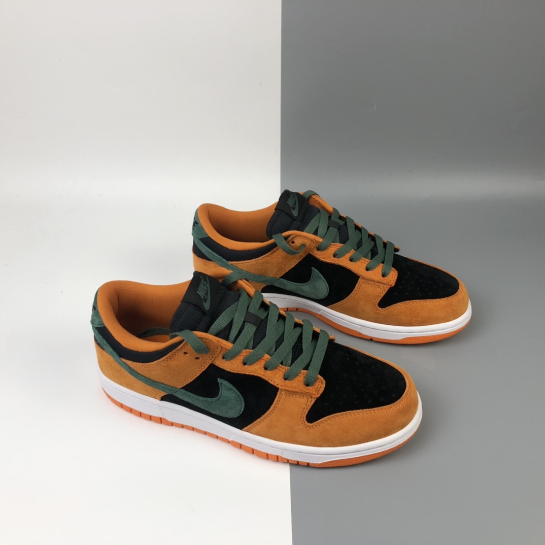 290 Nike SB Dunk Low SP ”Ceramic” 扣篮系列“胡萝卜黄黑”低帮休闲运动滑板板鞋 DA1469-001