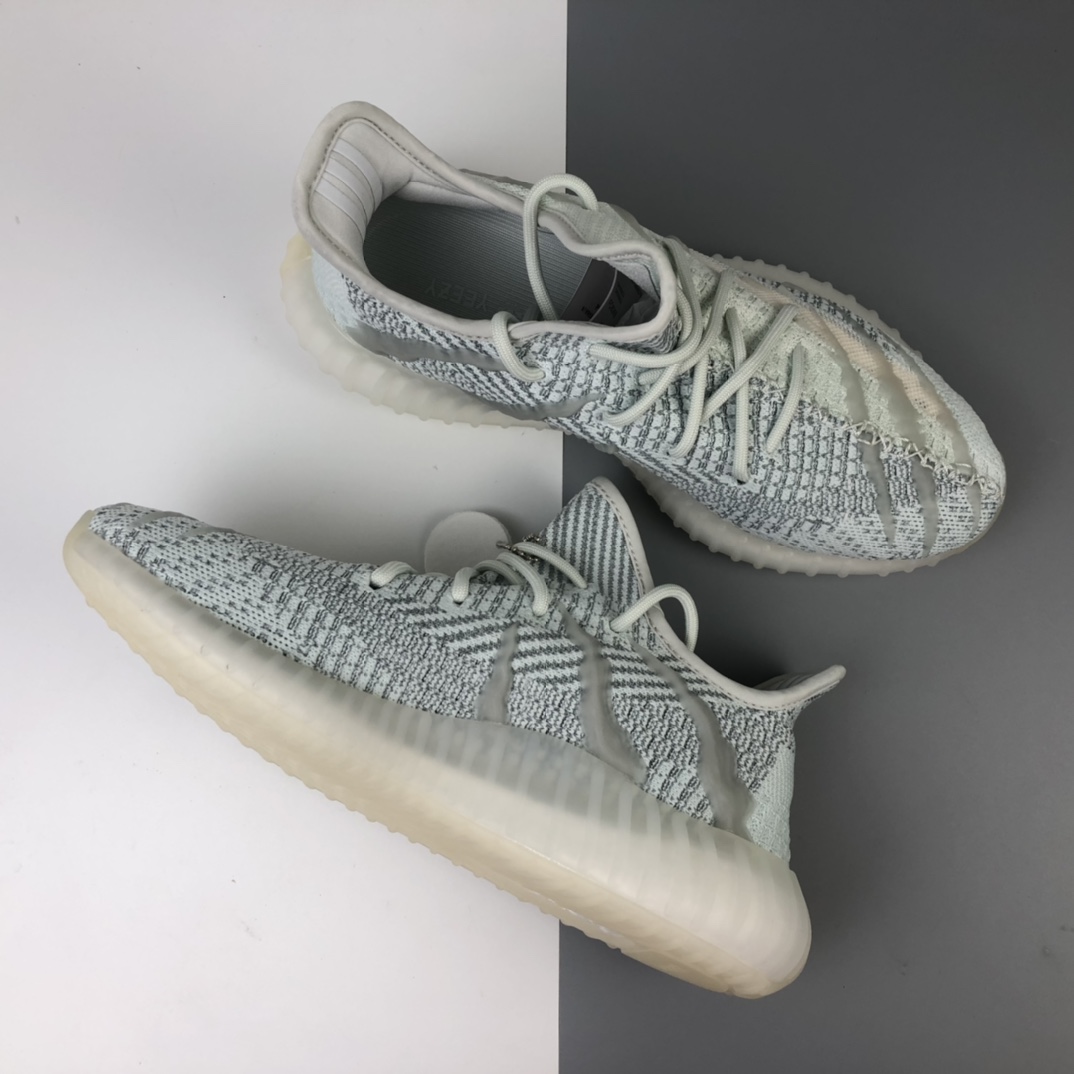 290 Adidas Yeezy Boost 350V2 百搭轻便爆米花中底休闲运动慢跑鞋 怪物夜光系列FC8366