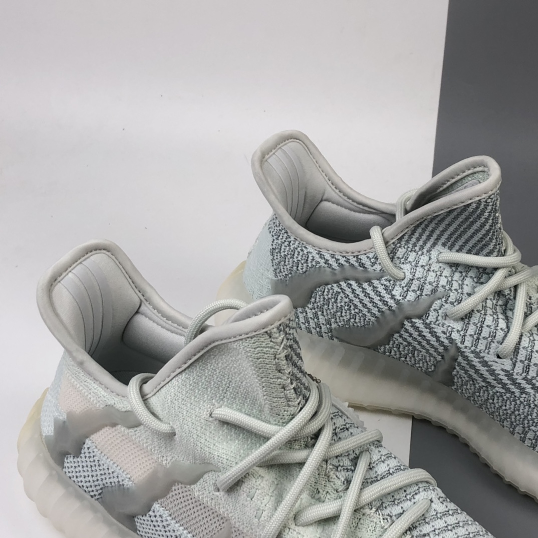 290 Adidas Yeezy Boost 350V2 百搭轻便爆米花中底休闲运动慢跑鞋 怪物夜光系列FC8366