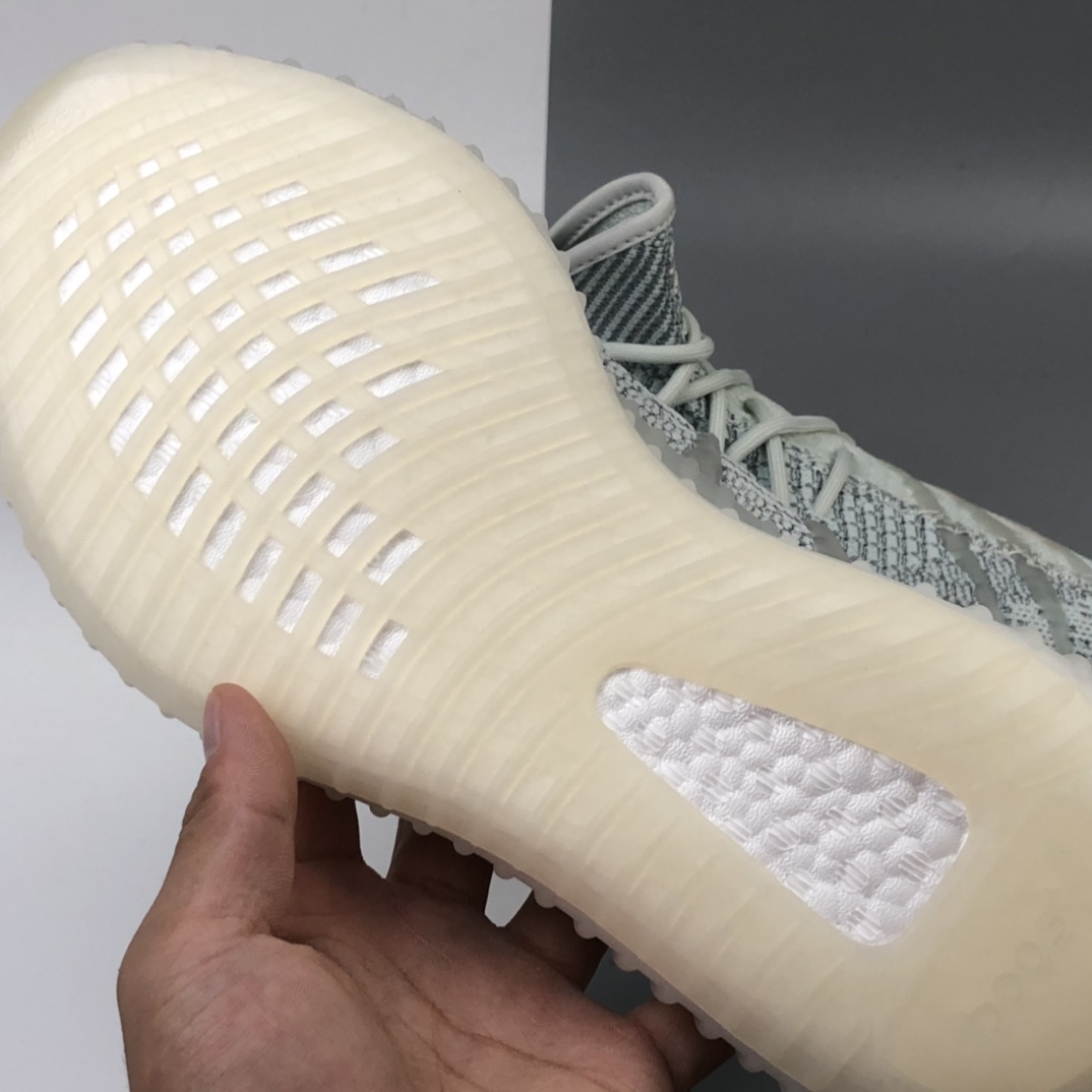 290 Adidas Yeezy Boost 350V2 百搭轻便爆米花中底休闲运动慢跑鞋 怪物夜光系列FC8366