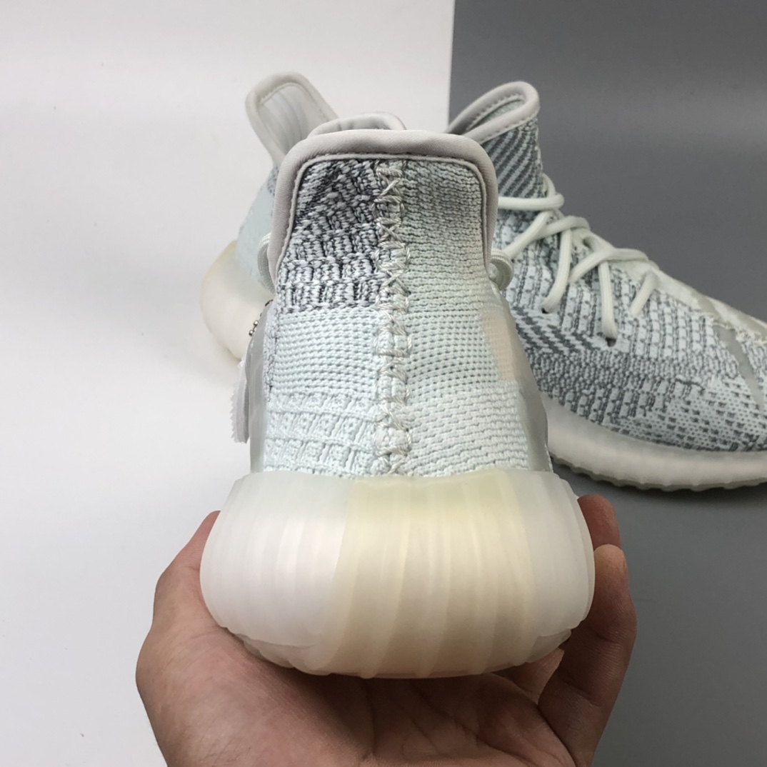 290 Adidas Yeezy Boost 350V2 百搭轻便爆米花中底休闲运动慢跑鞋 怪物夜光系列FC8366