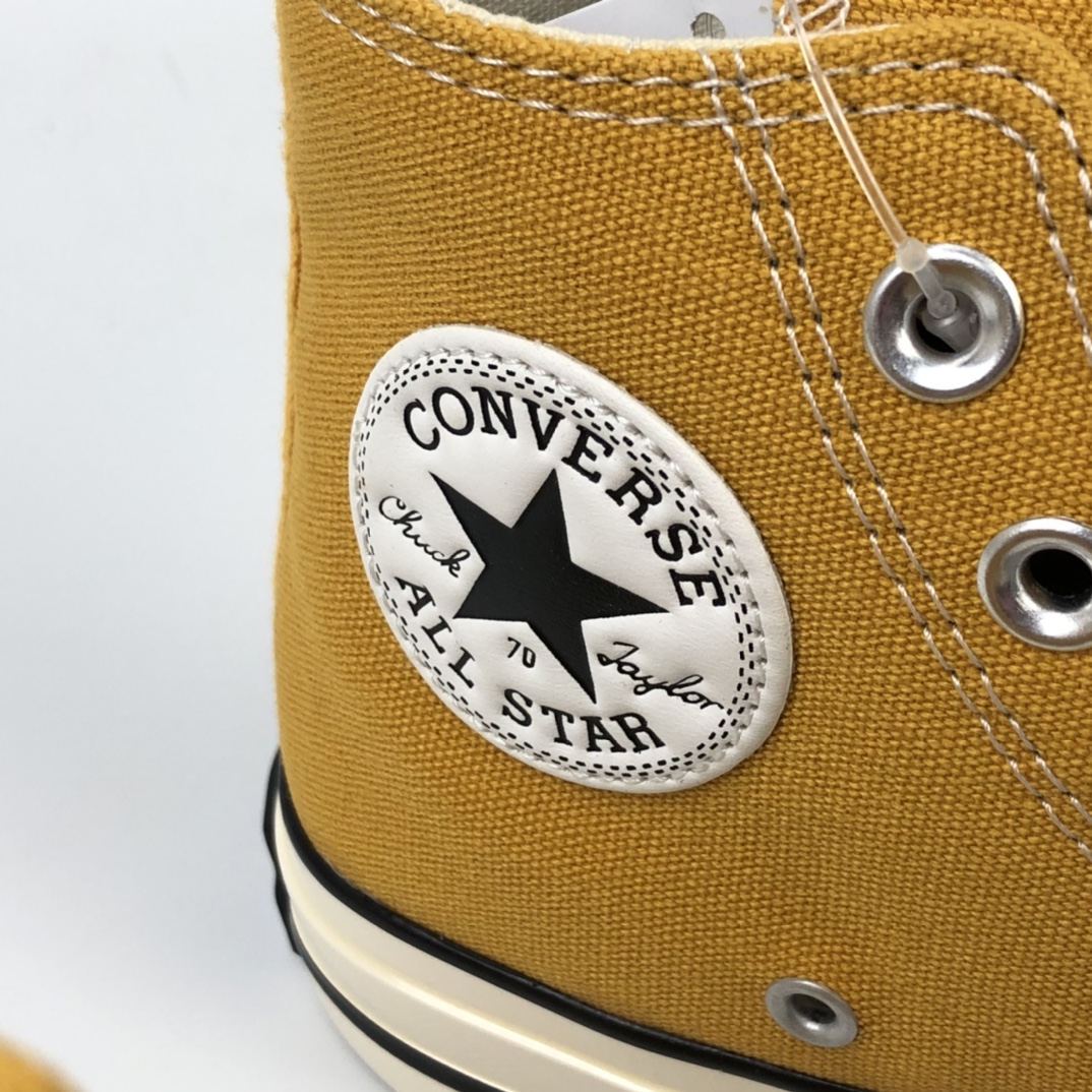 130 Converse Chuck 70s 拼接柠檬黄/黄色 签名款 159624C