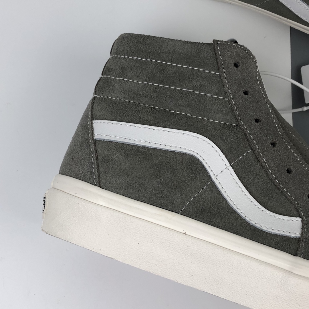 180 Vans SK8-Hi Pig Suede 万斯经典系列莫兰蒂灰高帮休闲板鞋 VN0A4BV618P