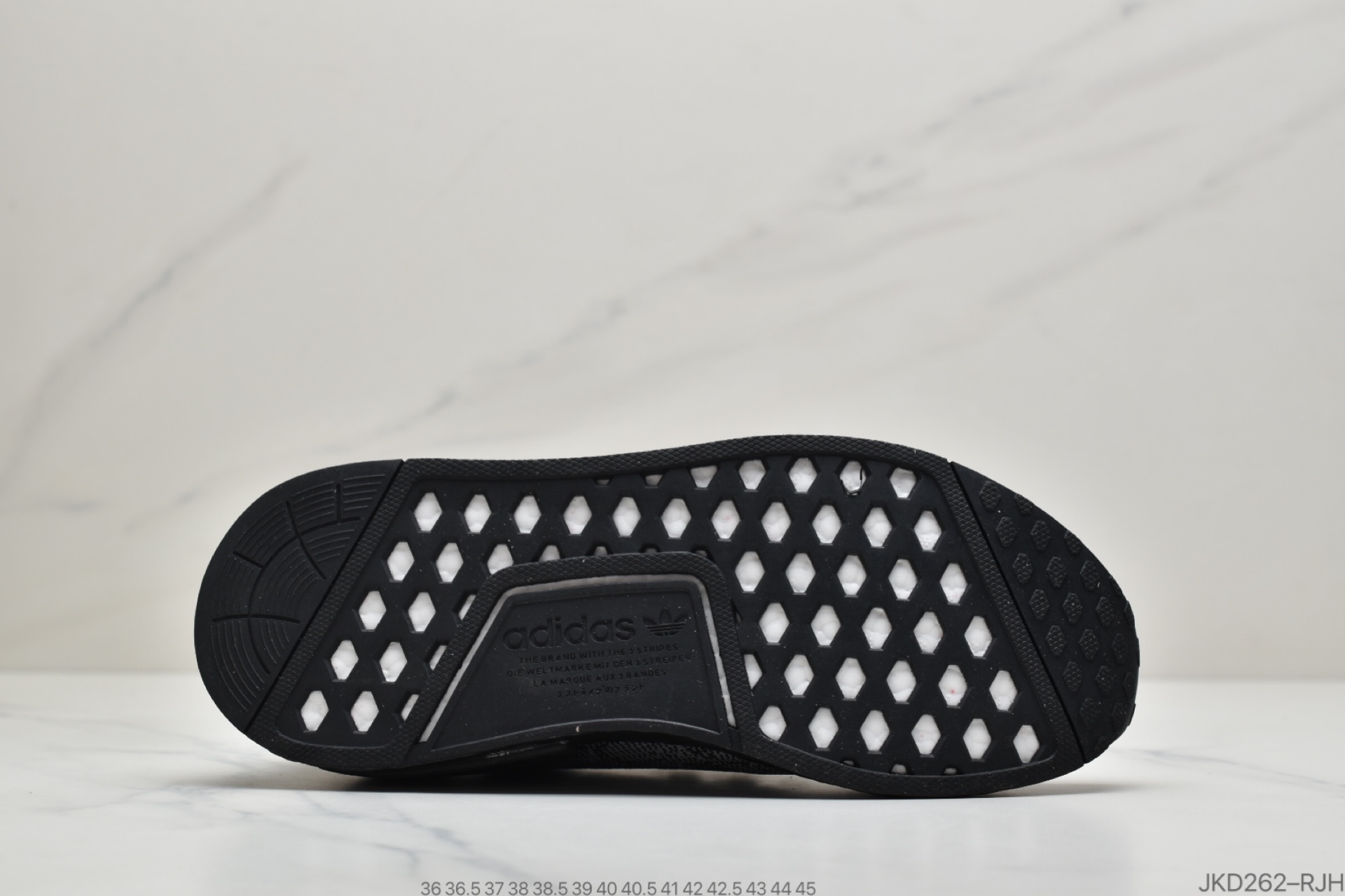 160 公司级阿迪达斯NMD_R1 Boost Primeknit Pitch Black S80489 黑魂