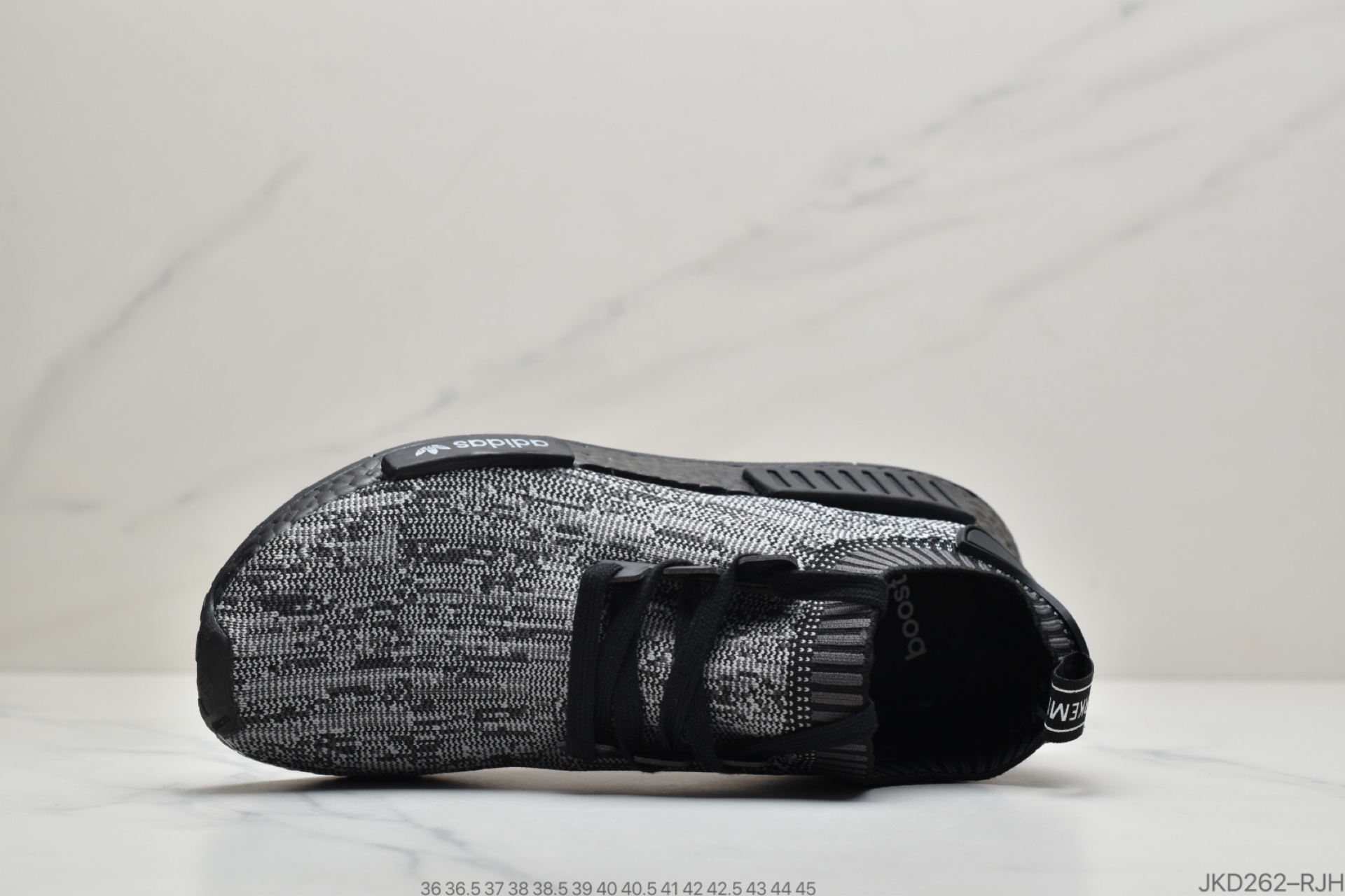 160 公司级阿迪达斯NMD_R1 Boost Primeknit Pitch Black S80489 黑魂