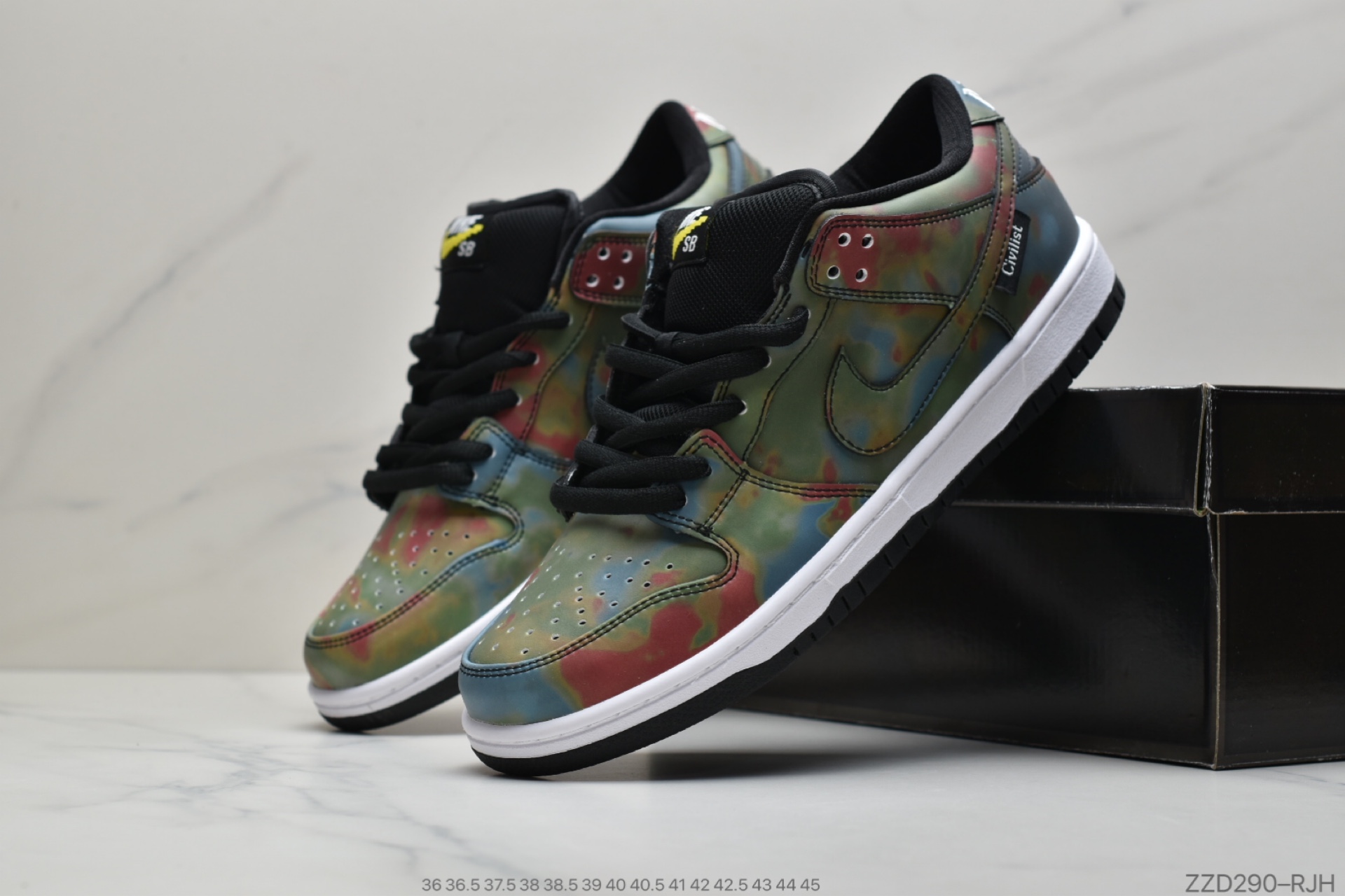 250 公司级Civilist x Nike SB Dunk Low “热成像变色龙”CZ5123-001
