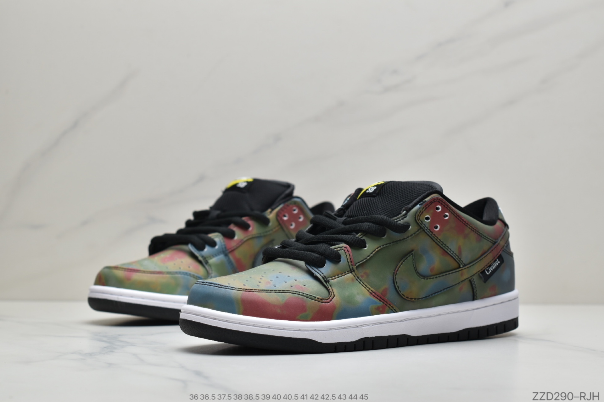 250 公司级Civilist x Nike SB Dunk Low “热成像变色龙”CZ5123-001