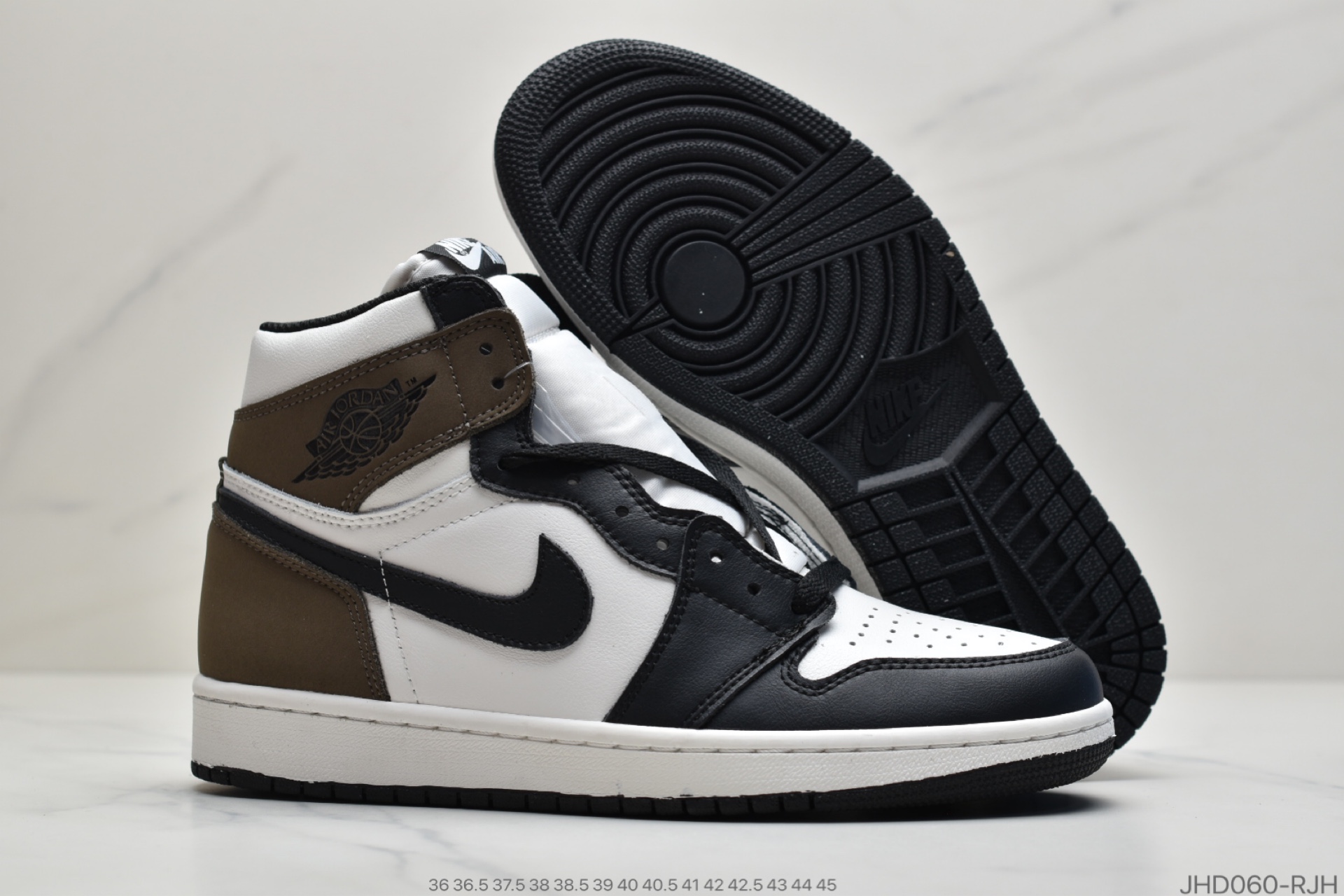 190 公司级Air Jordan 1 High OG“Dark Mocha”wm AJ1 小倒勾 小反勾 摩卡 货号：555088-105