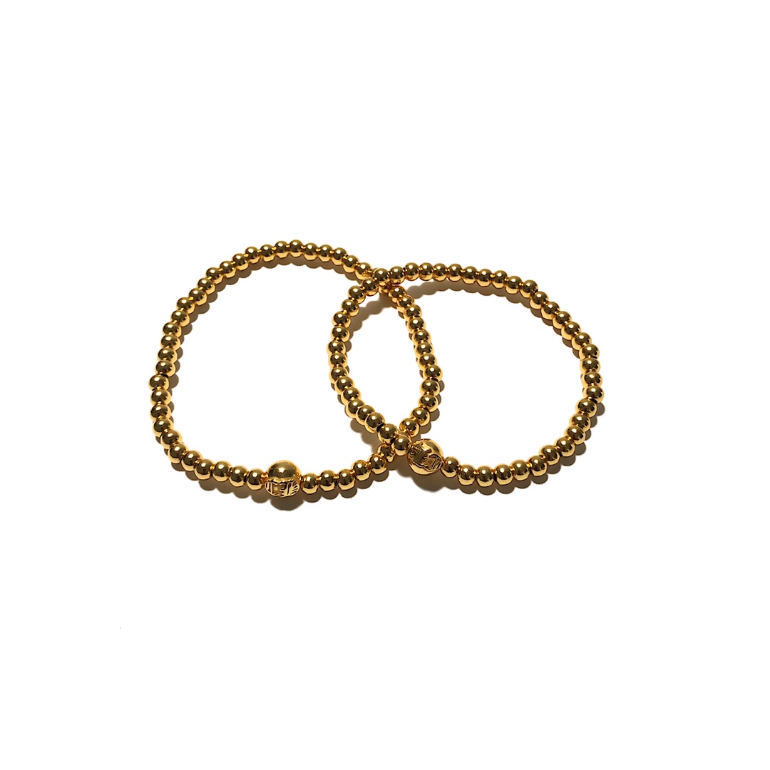 Chrome Hearts 开版 认准独家拍摄 (MZ)【新品上架】𝐂𝐡𝐫𝐨𝐦 𝐡𝐞𝐚𝐫𝐭𝐬 克罗心22𝐤金圆珠手链