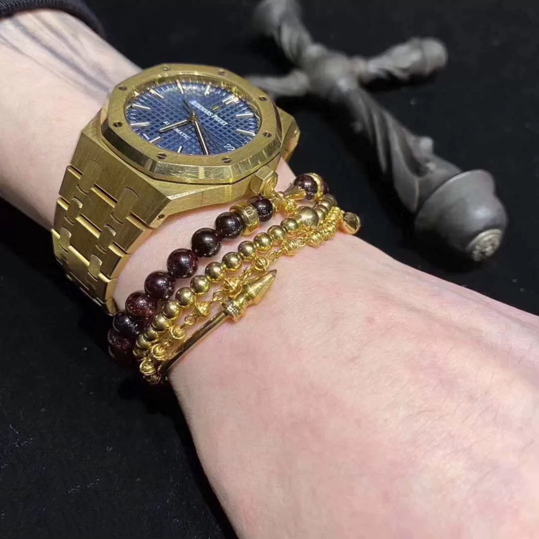 Chrome Hearts 开版 认准独家拍摄 (MZ)【新品上架】𝐂𝐡𝐫𝐨𝐦 𝐡𝐞𝐚𝐫𝐭𝐬 克罗心22𝐤金圆珠手链