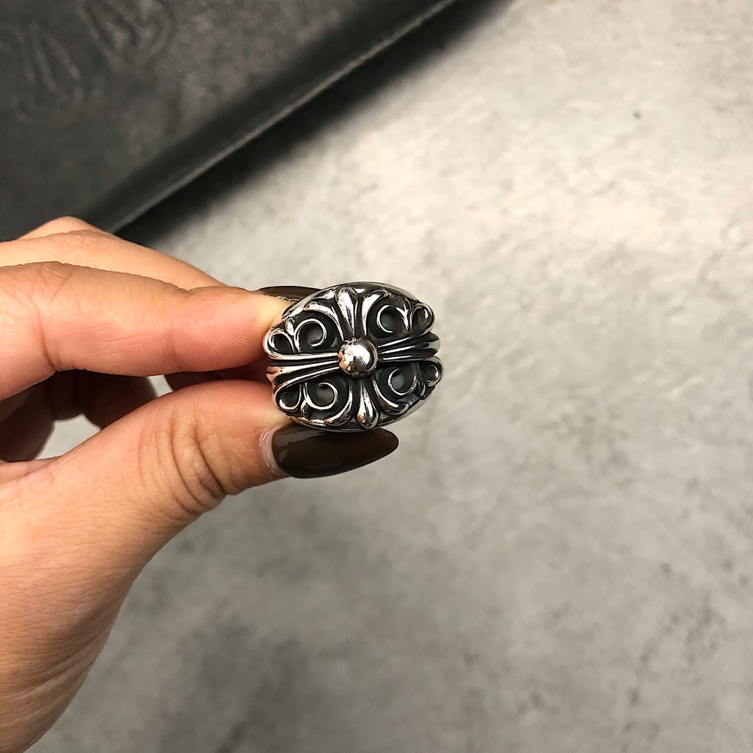 Chrome Hearts MZ出品 开版 𝐂𝐡𝐫𝐨𝐦𝐞 𝐡𝐞𝐚𝐫𝐭𝐬 克罗心 守望者宽/窄情侣戒指