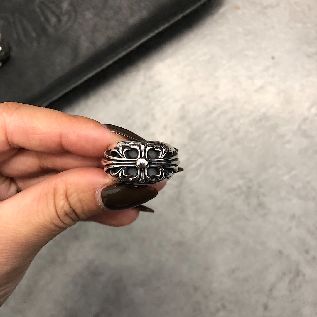 Chrome Hearts MZ出品 开版 𝐂𝐡𝐫𝐨𝐦𝐞 𝐡𝐞𝐚𝐫𝐭𝐬 克罗心 守望者宽/窄情侣戒指