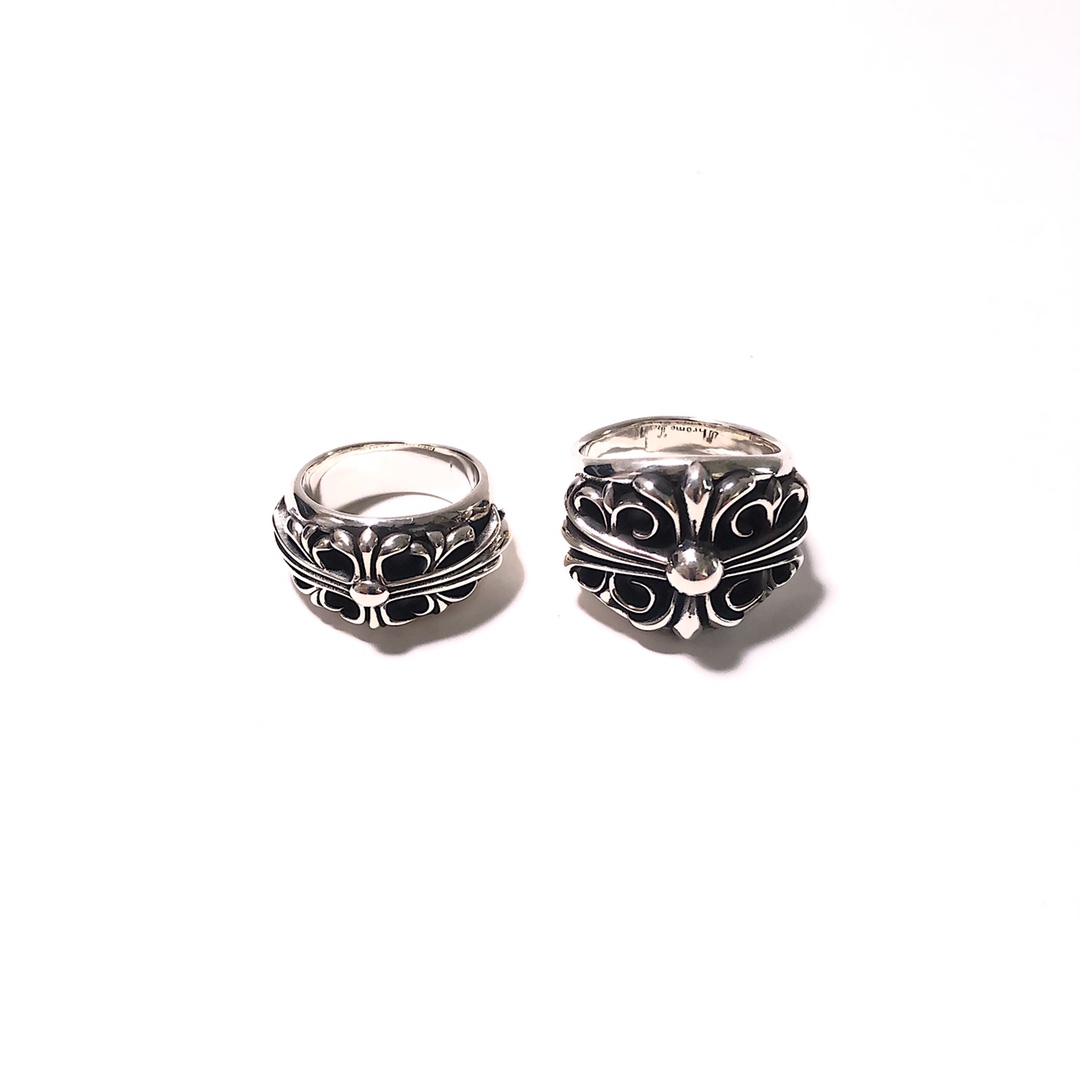 Chrome Hearts MZ出品 开版 𝐂𝐡𝐫𝐨𝐦𝐞 𝐡𝐞𝐚𝐫𝐭𝐬 克罗心 守望者宽/窄情侣戒指