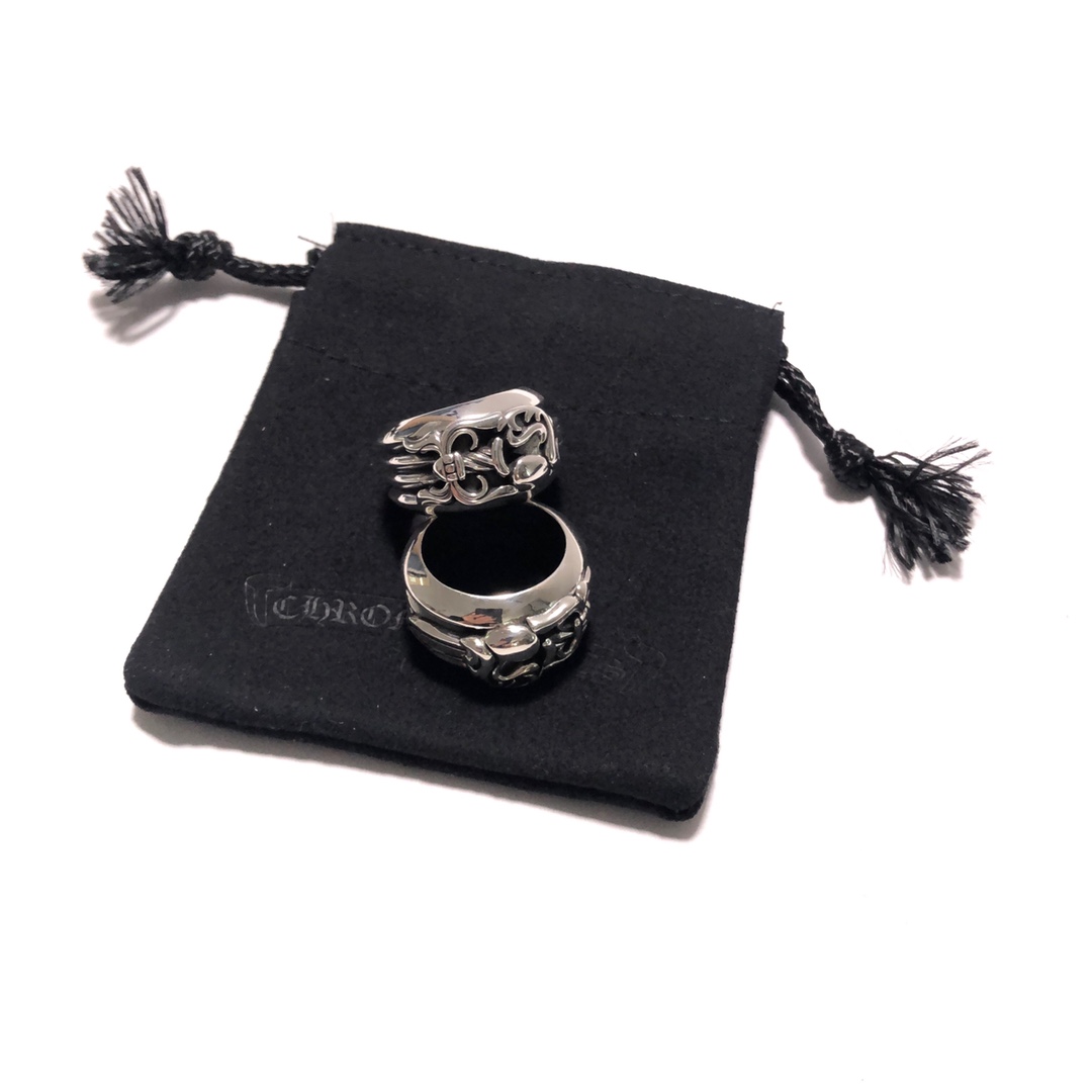 Chrome Hearts 𝐂𝐡𝐫𝐨𝐦𝐞 𝐡𝐞𝐚𝐫𝐭𝐬 克罗心桃心宝剑戒指