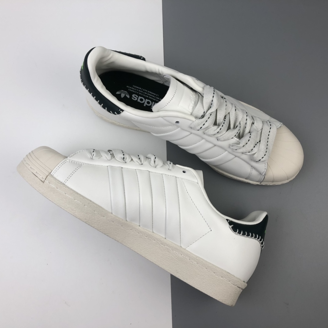 200 Jonah Hill x adidas Originals Superstar 刺绣联名系列 贝壳头经典百搭休闲运动板鞋 FW7577