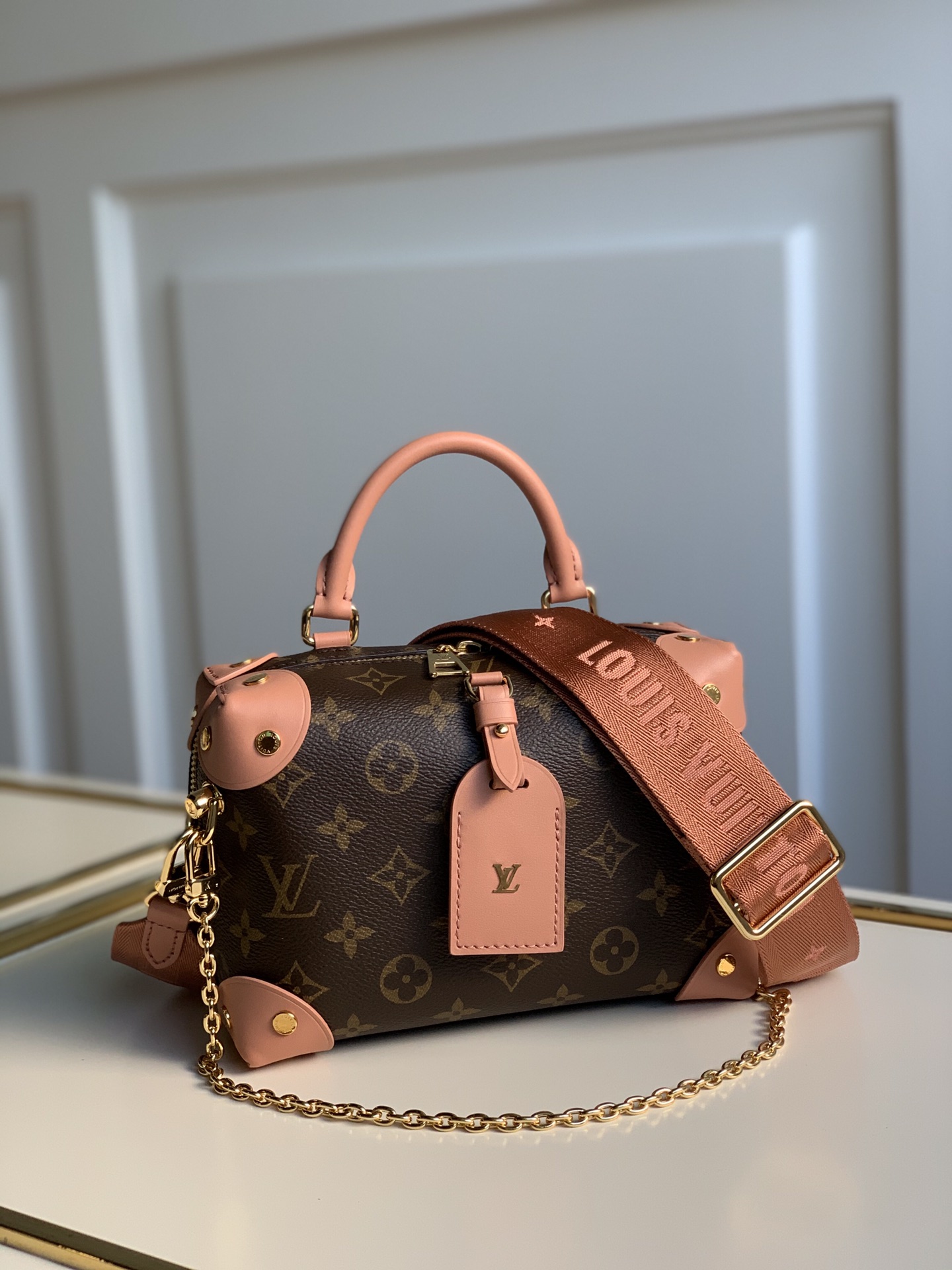 Louis Vuitton LV Petite Malle Souple 盒子包 M45531粉色