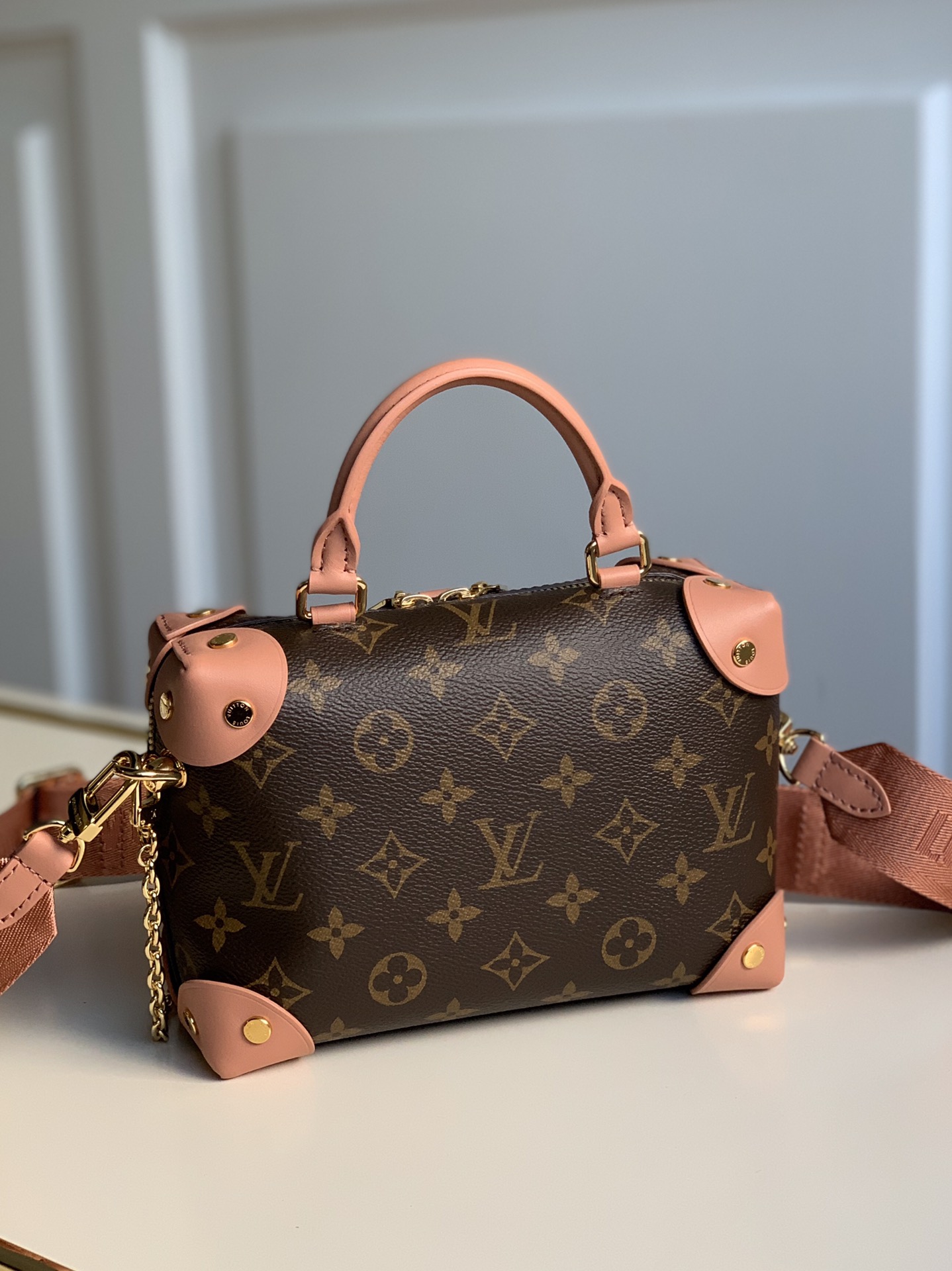 Louis Vuitton LV Petite Malle Souple 盒子包 M45531粉色