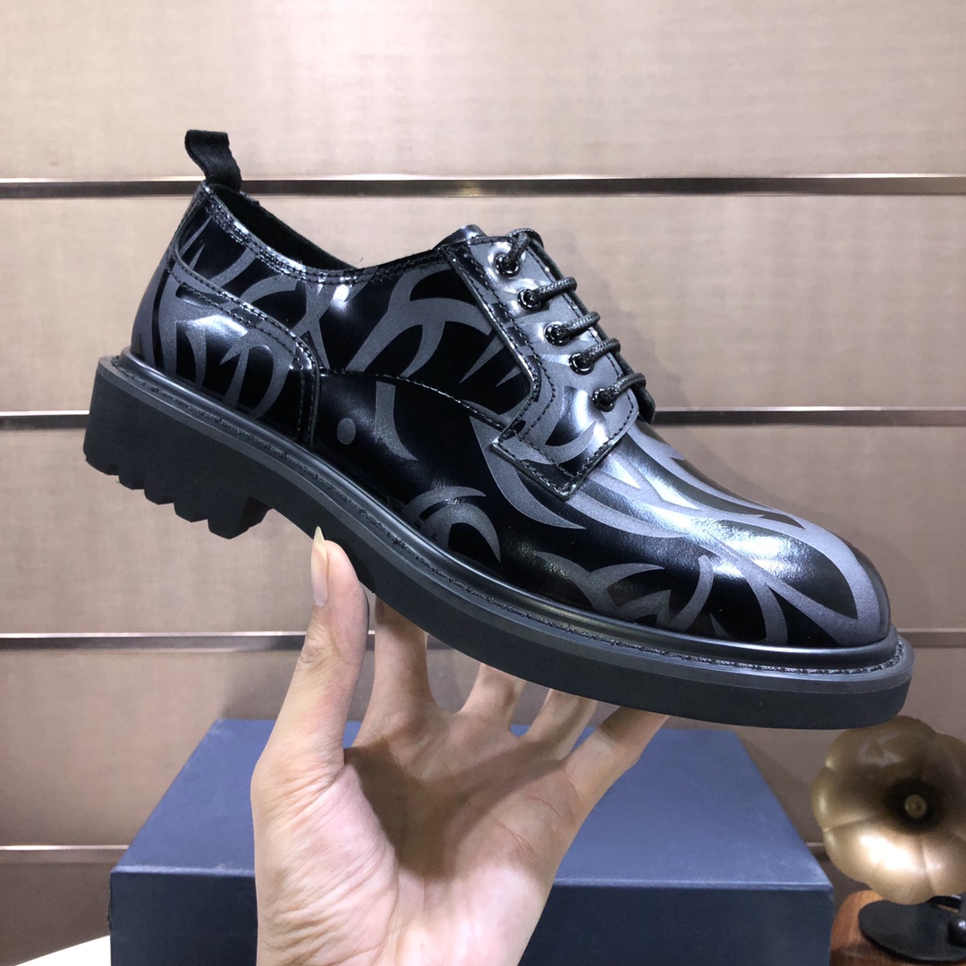 China Sale
 Dior Shoes Plain Toe Men Cowhide Fabric Rubber