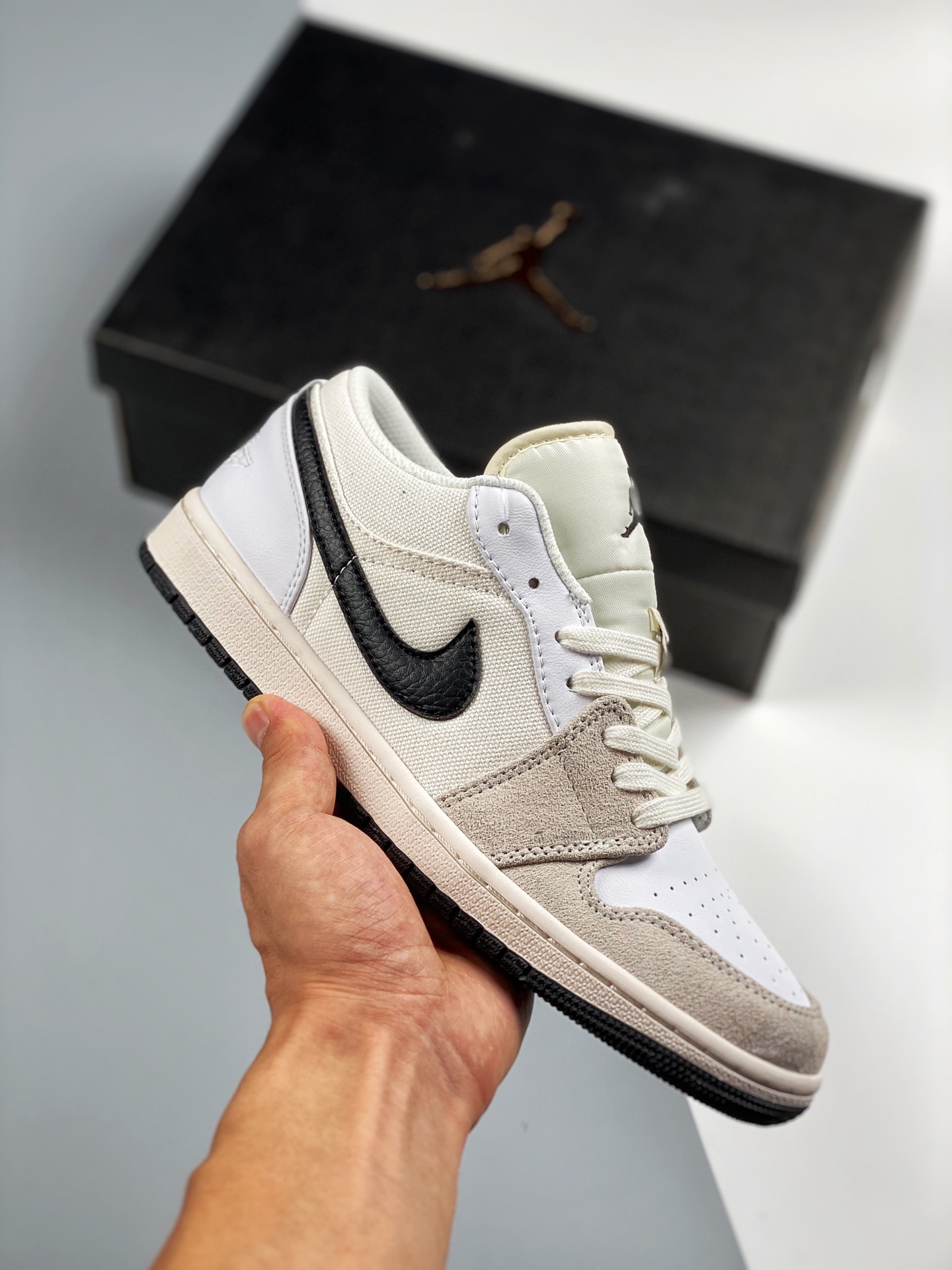 Air Jordan 1 low White Black Official synchronized new color, original-grade product #Rejecting public soles, three-dim…