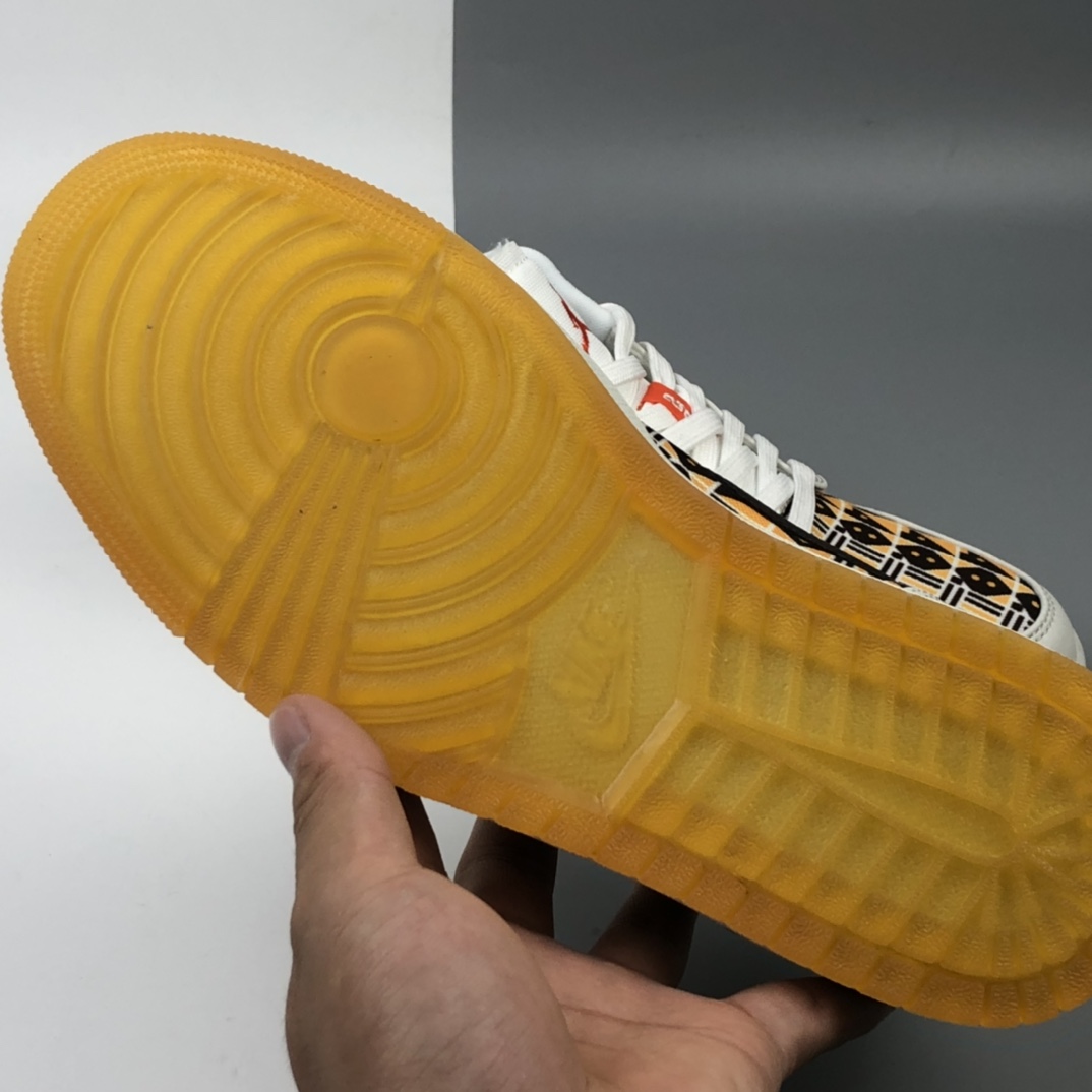 200 Nike Air Jordan 1 Low”Quai 54”AJ1乔丹一代低帮经典复古文化休闲运动篮球鞋“米黄黑图腾”CZ4155-100