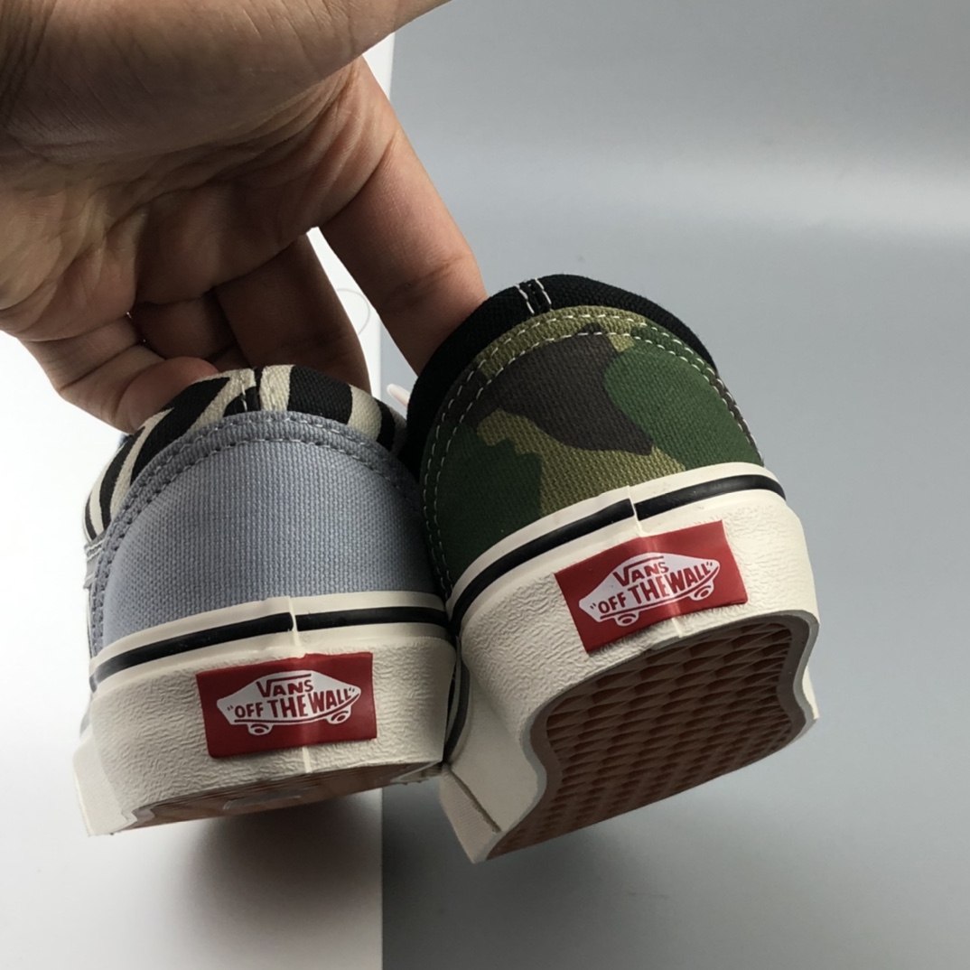 150 Vans Mismatch Style 36 迷彩斑马鸳鸯低帮板鞋 VN0A3DZ3WS8
