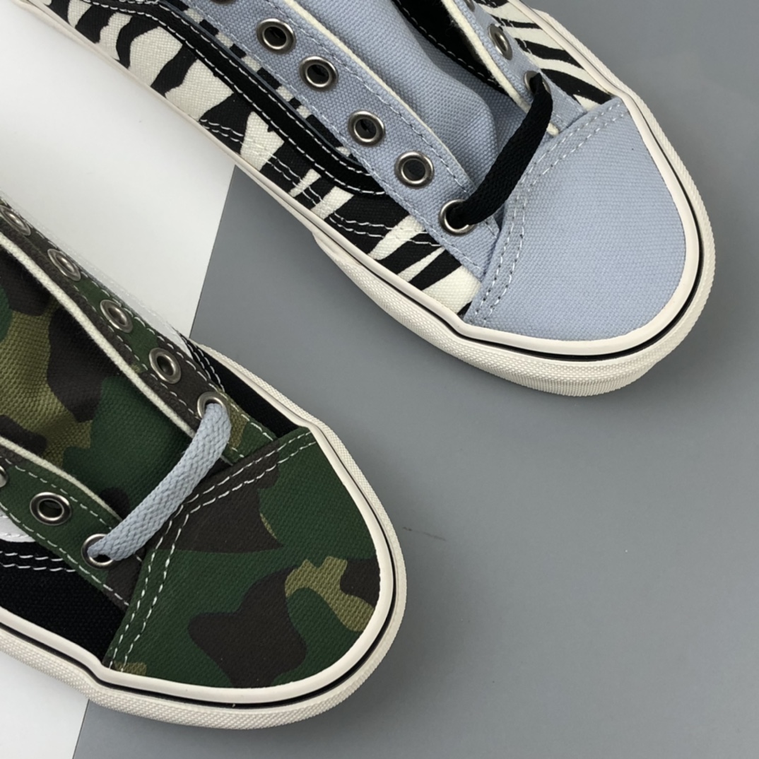 150 Vans Mismatch Style 36 迷彩斑马鸳鸯低帮板鞋 VN0A3DZ3WS8