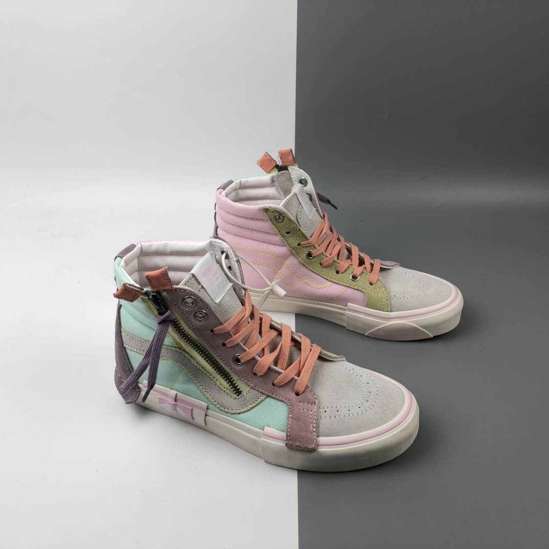 270 Vans Vault Sk8-Hi Cap LX 解构主义高帮帆布硫化板鞋 VN0A3WM124D 以经典鞋型