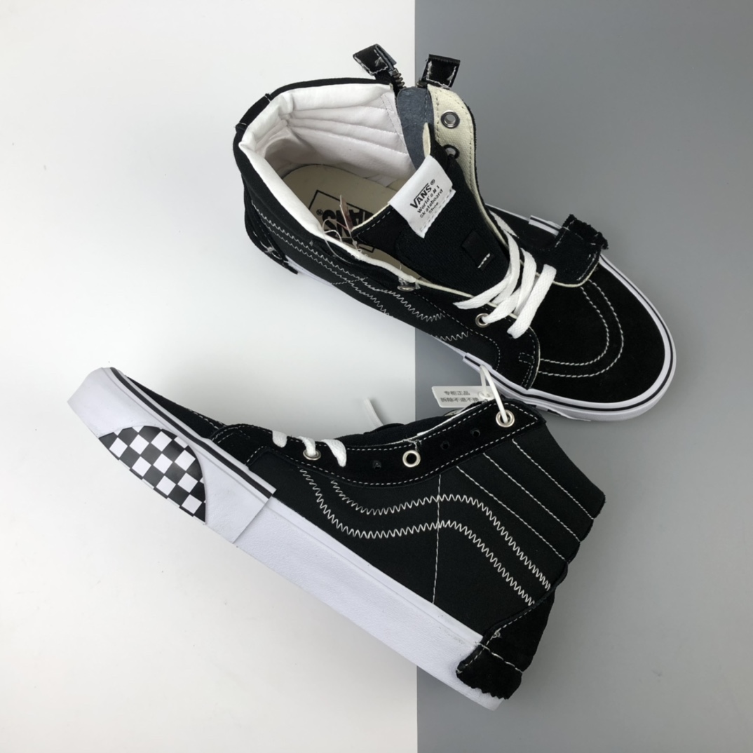 270 Vans Vault Sk8-Hi Cap LX 解构主义高帮帆布硫化板鞋 VN0A3WM16BT