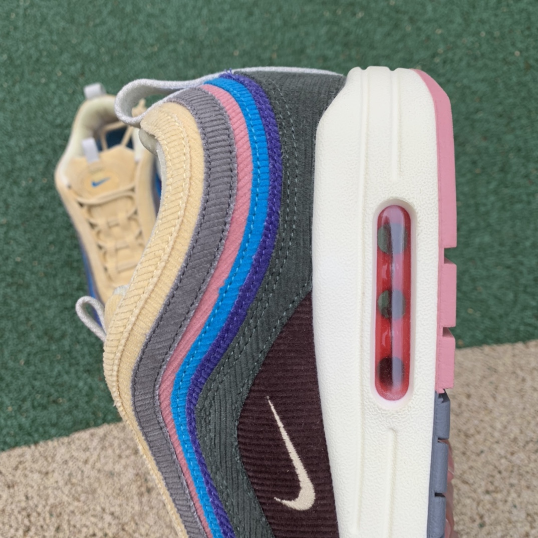 Maz97灯芯绒 纯原版偏小0.5-1码Nike Air Max 97 Wotherspoon 灯芯绒 彩虹 AJ4219-400