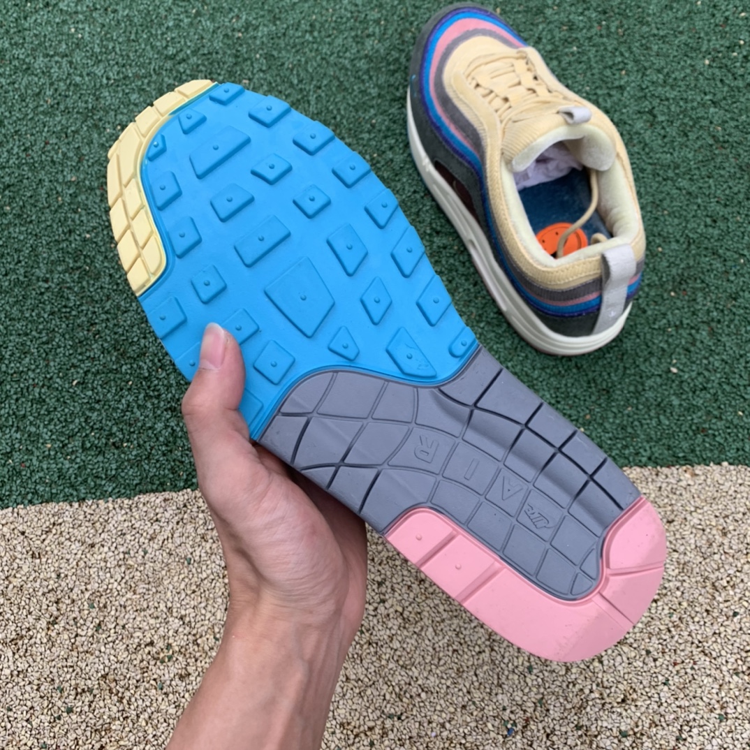 Maz97灯芯绒 纯原版偏小0.5-1码Nike Air Max 97 Wotherspoon 灯芯绒 彩虹 AJ4219-400