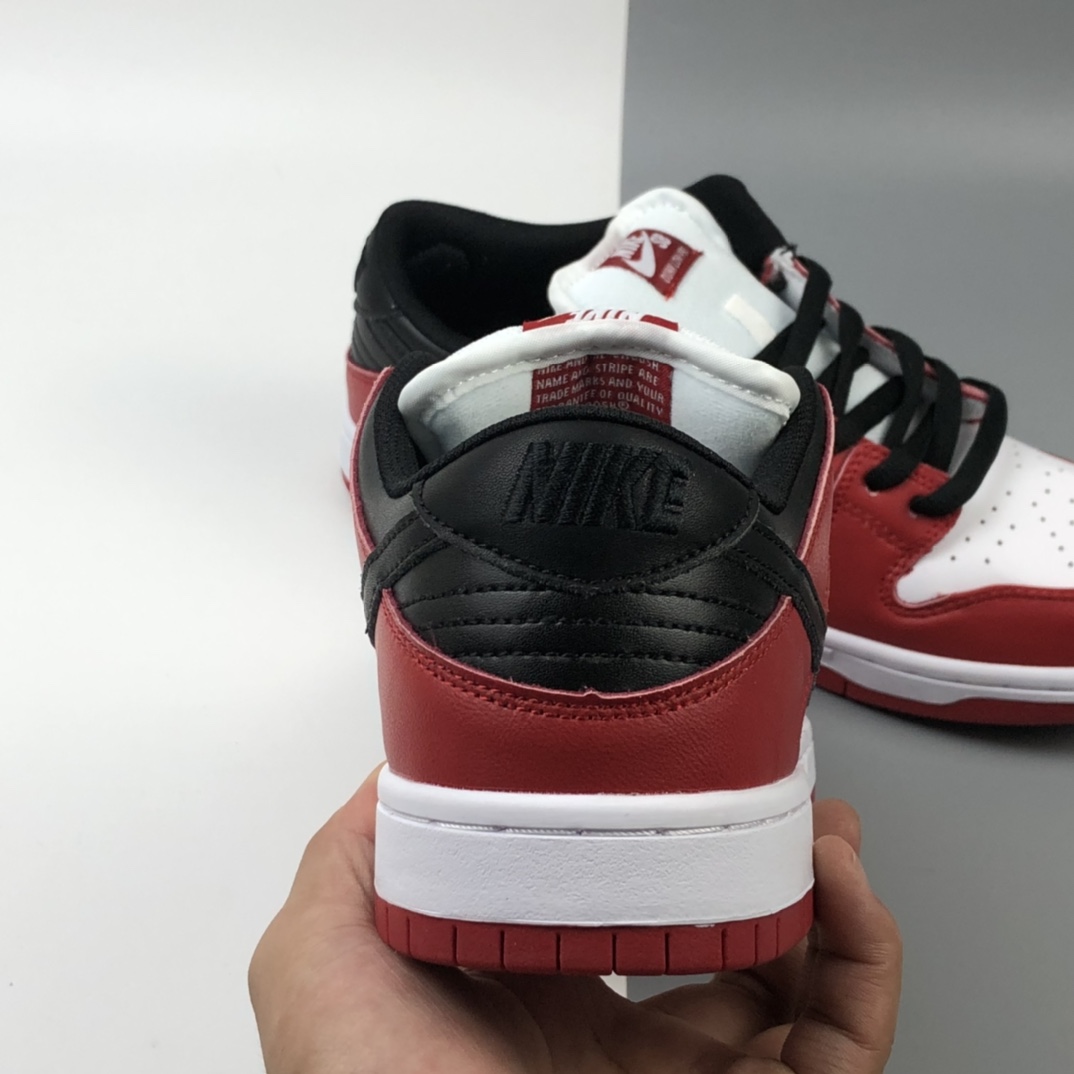 170  Nike SB Dunk Low Pro 芝加哥 扣篮系列复古头层低帮休闲运动滑板鞋 BQ6817-600
