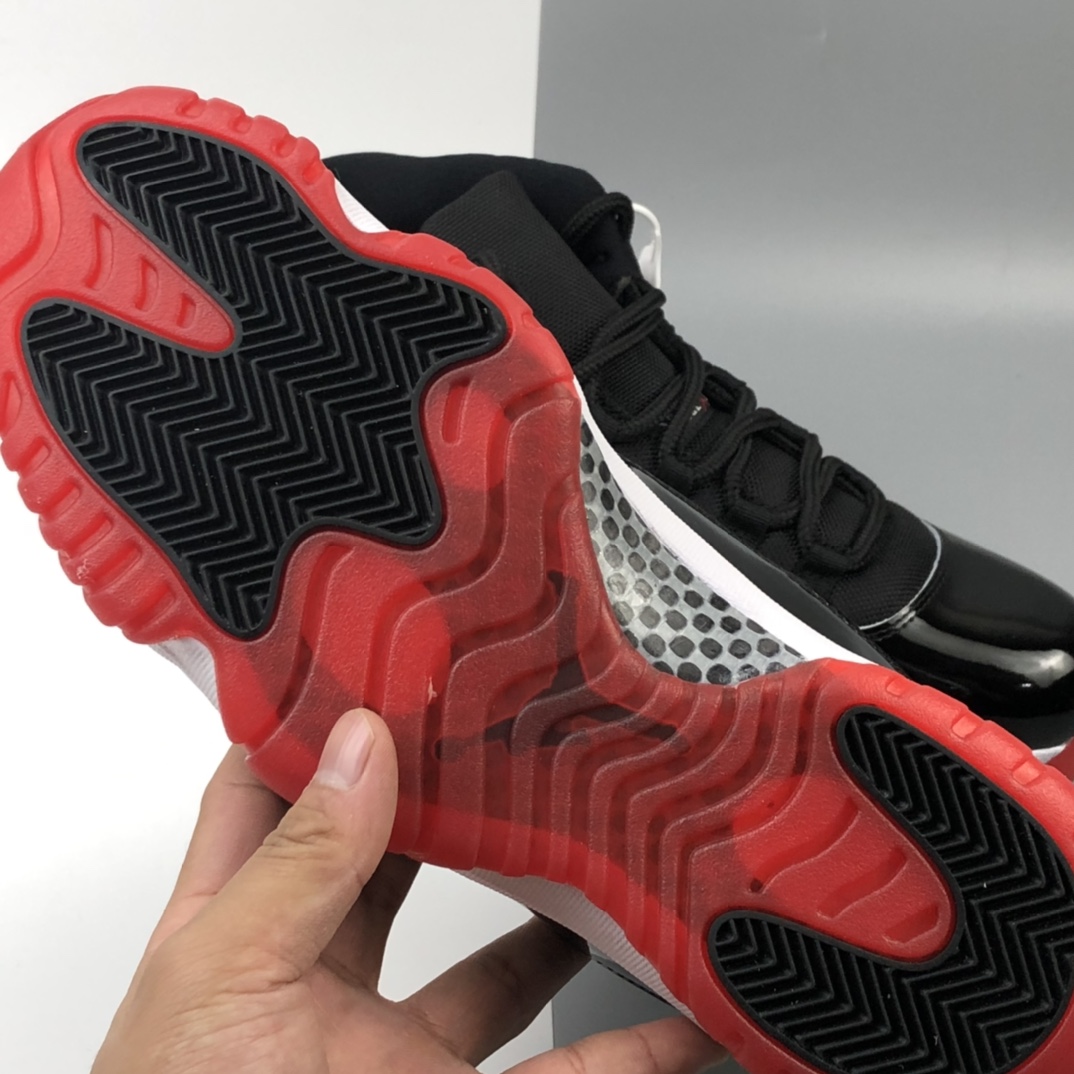 420 Air Jordan 11 “Bred”乔丹11代 乔丹11代高帮系列 黑红 378037-061