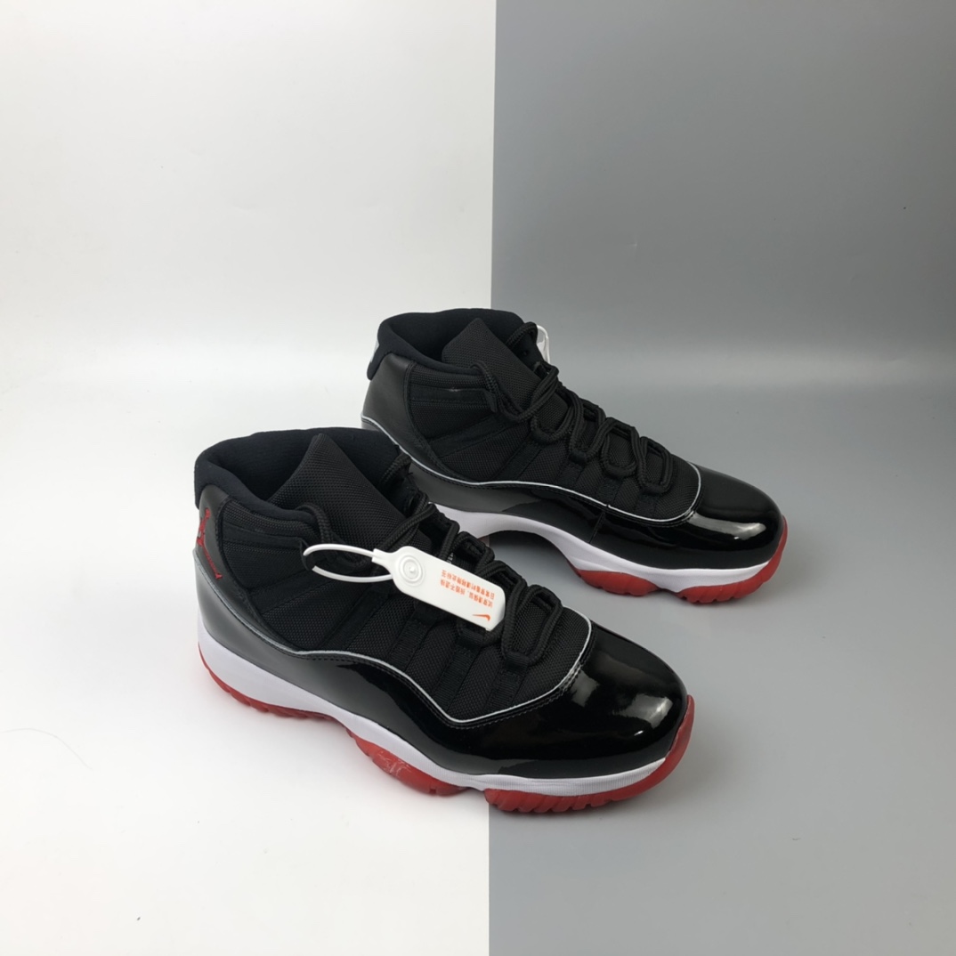 420 Air Jordan 11 “Bred”乔丹11代 乔丹11代高帮系列 黑红 378037-061