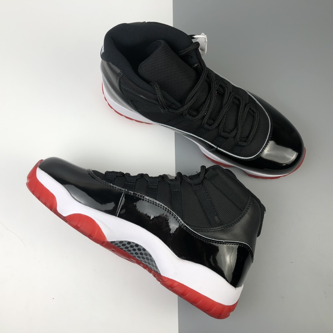 420 Air Jordan 11 “Bred”乔丹11代 乔丹11代高帮系列 黑红 378037-061