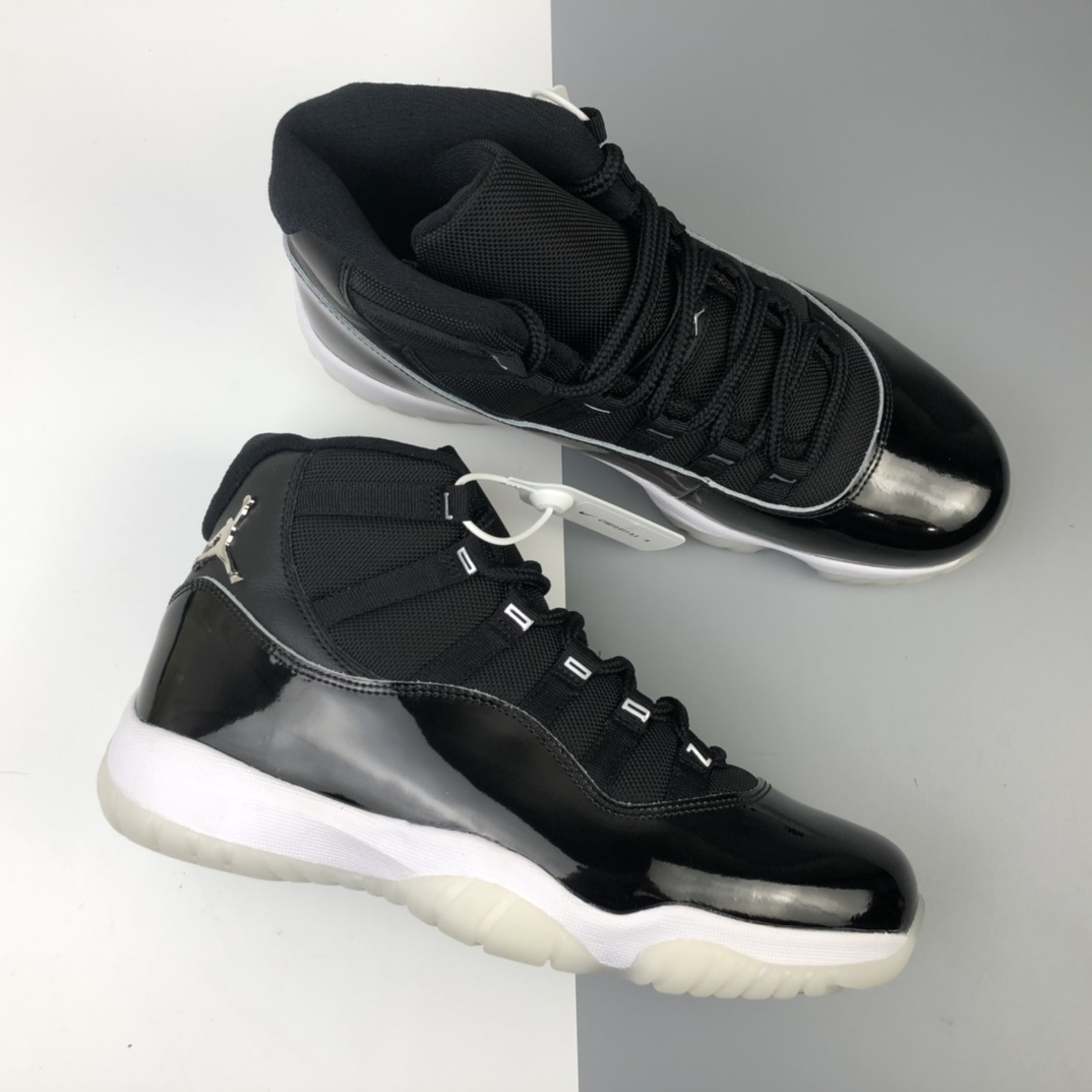 420 Air Jordan 11 25th Anniversary”Black Silver Eyelets” 25周年黑白大魔王