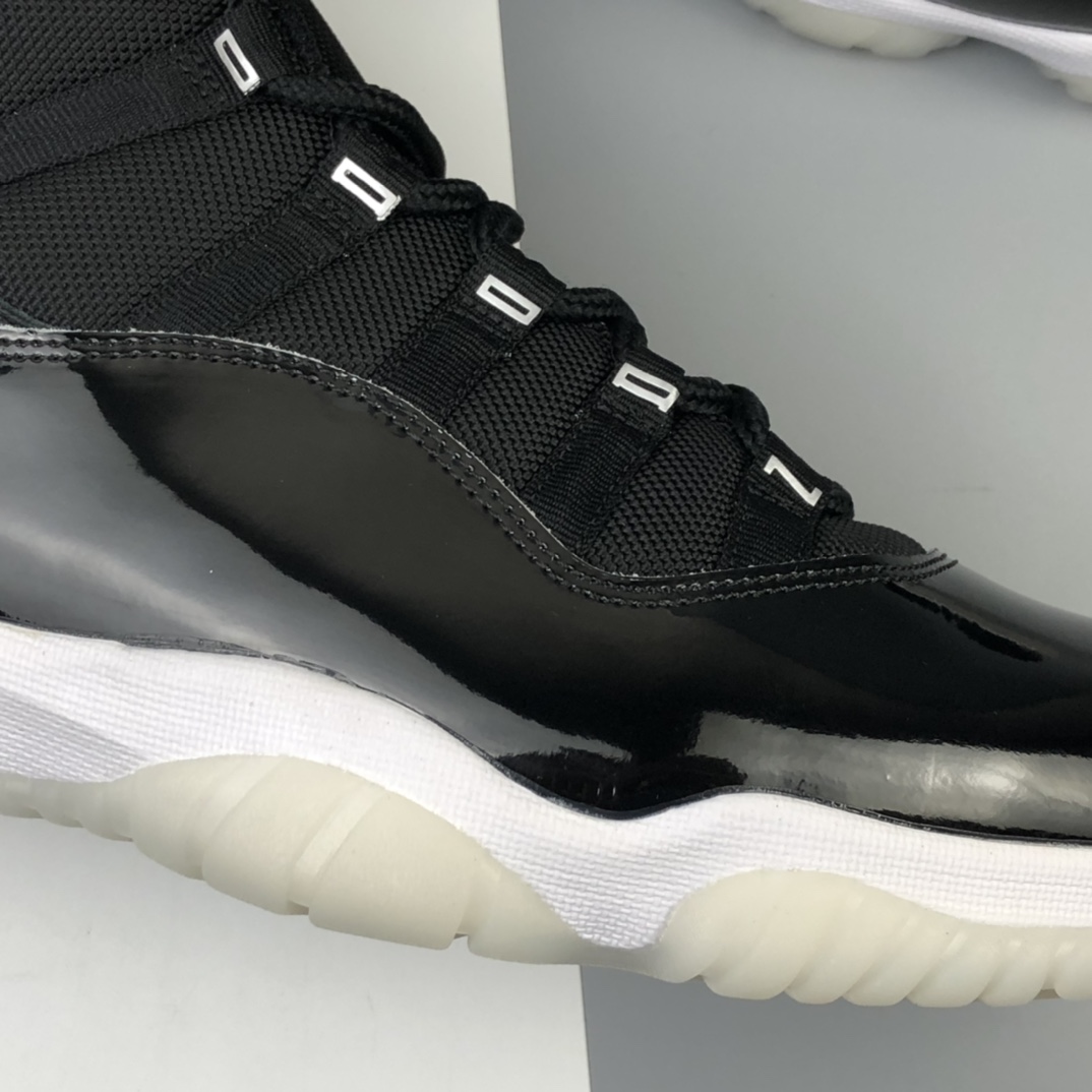 420 Air Jordan 11 25th Anniversary”Black Silver Eyelets” 25周年黑白大魔王