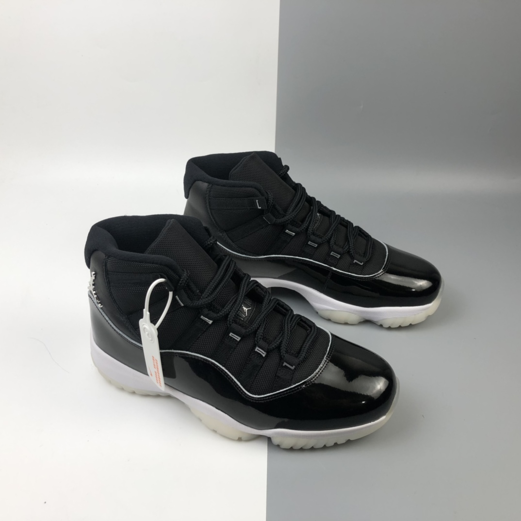 420 Air Jordan 11 25th Anniversary”Black Silver Eyelets” 25周年黑白大魔王